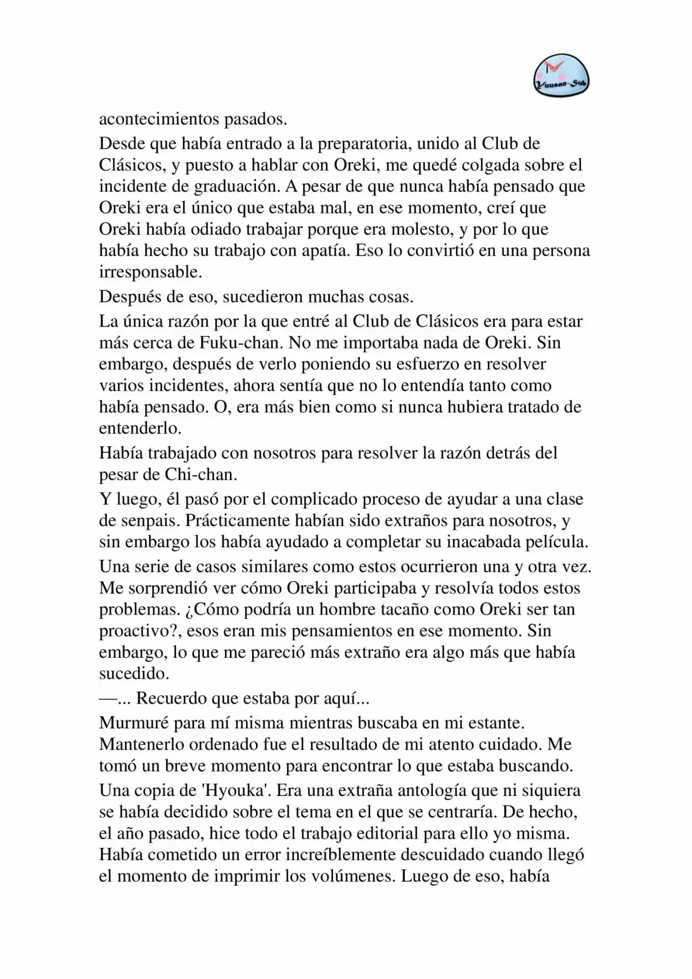 Hyouka (novela) (2001) - Capítulo 40 - Página 17 - LectorTMOo