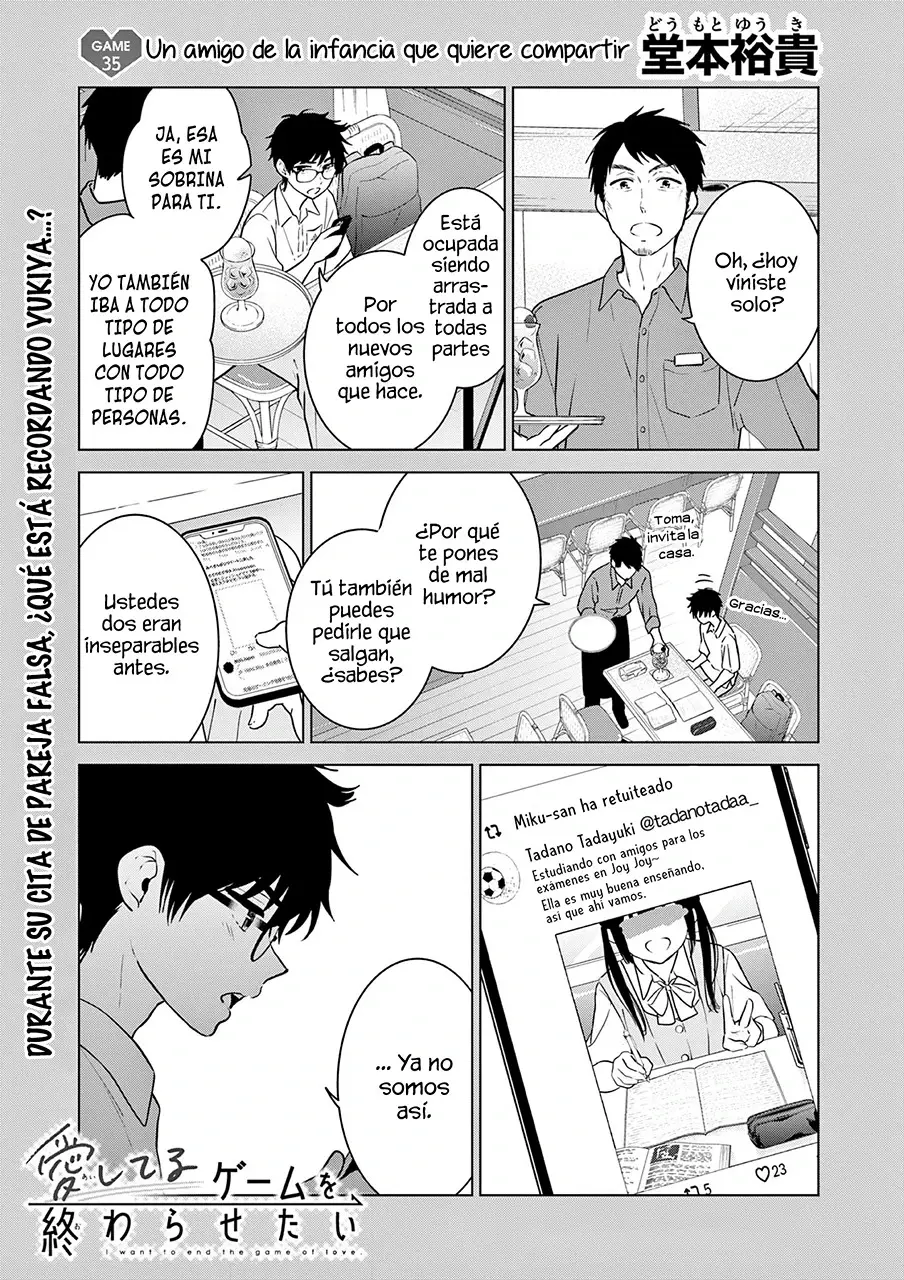 I Want to End the Game That I Love (Aishiteru Game wo Owarasetai) (2021) - Capítulo 35 - Página 4 - LectorTMOo