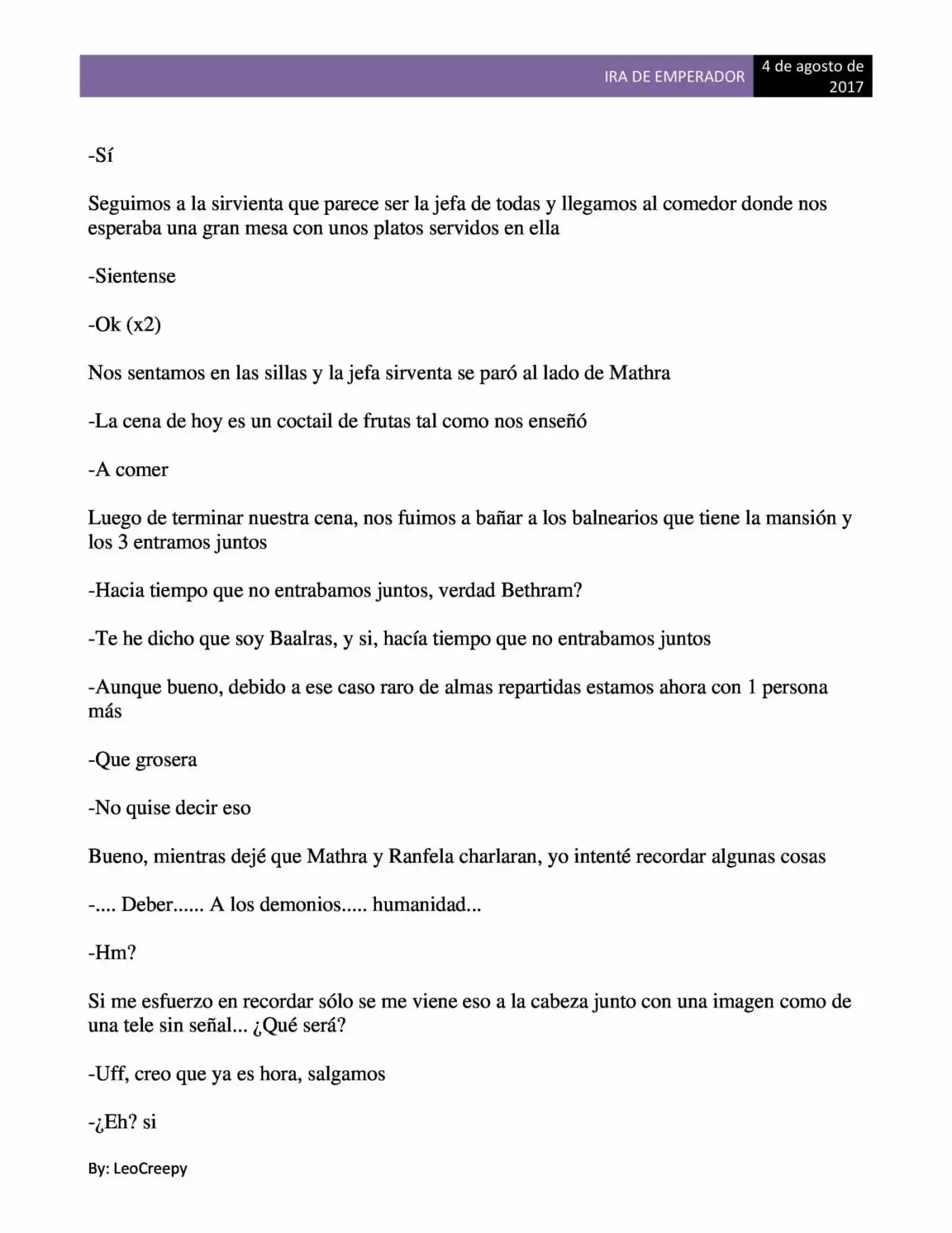 Ira de emperador (novela) (2016) - Capítulo 18 - Página 6 - LectorTMOo