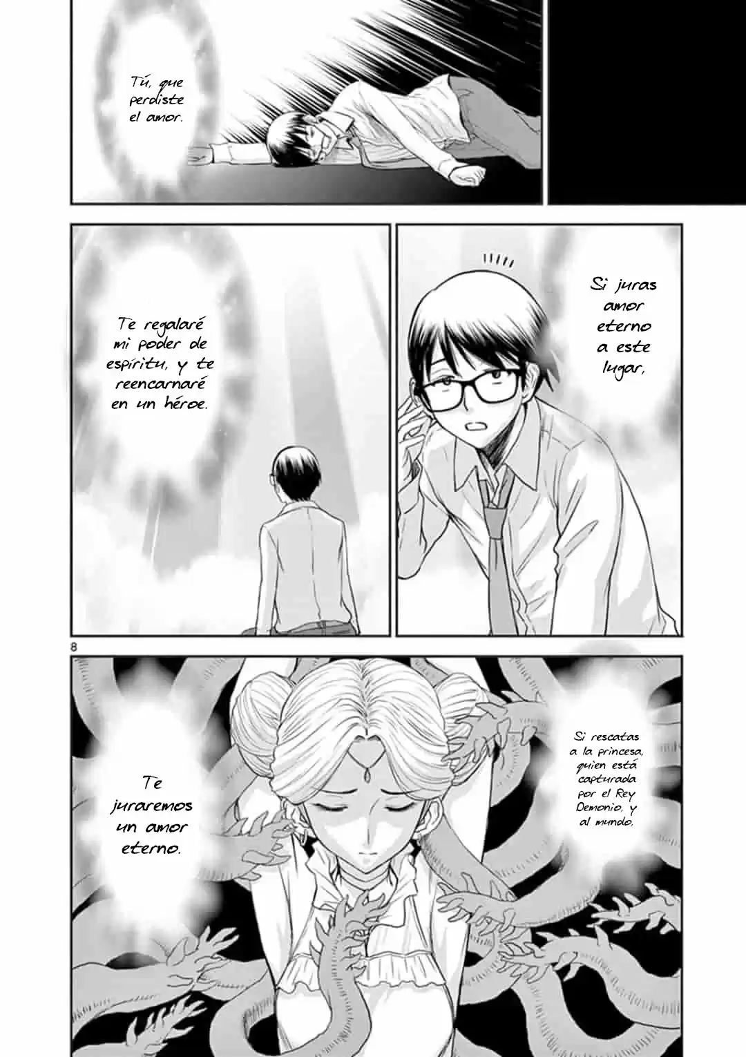 Isekai Furin: Maou Toubatsu kara Juunen, Tsuma to wa Resu no Moto Yuusha to, Otto wo Nakushita Onna Senshi (2021) - Capítulo 1 - Página 8 - LectorTMOo