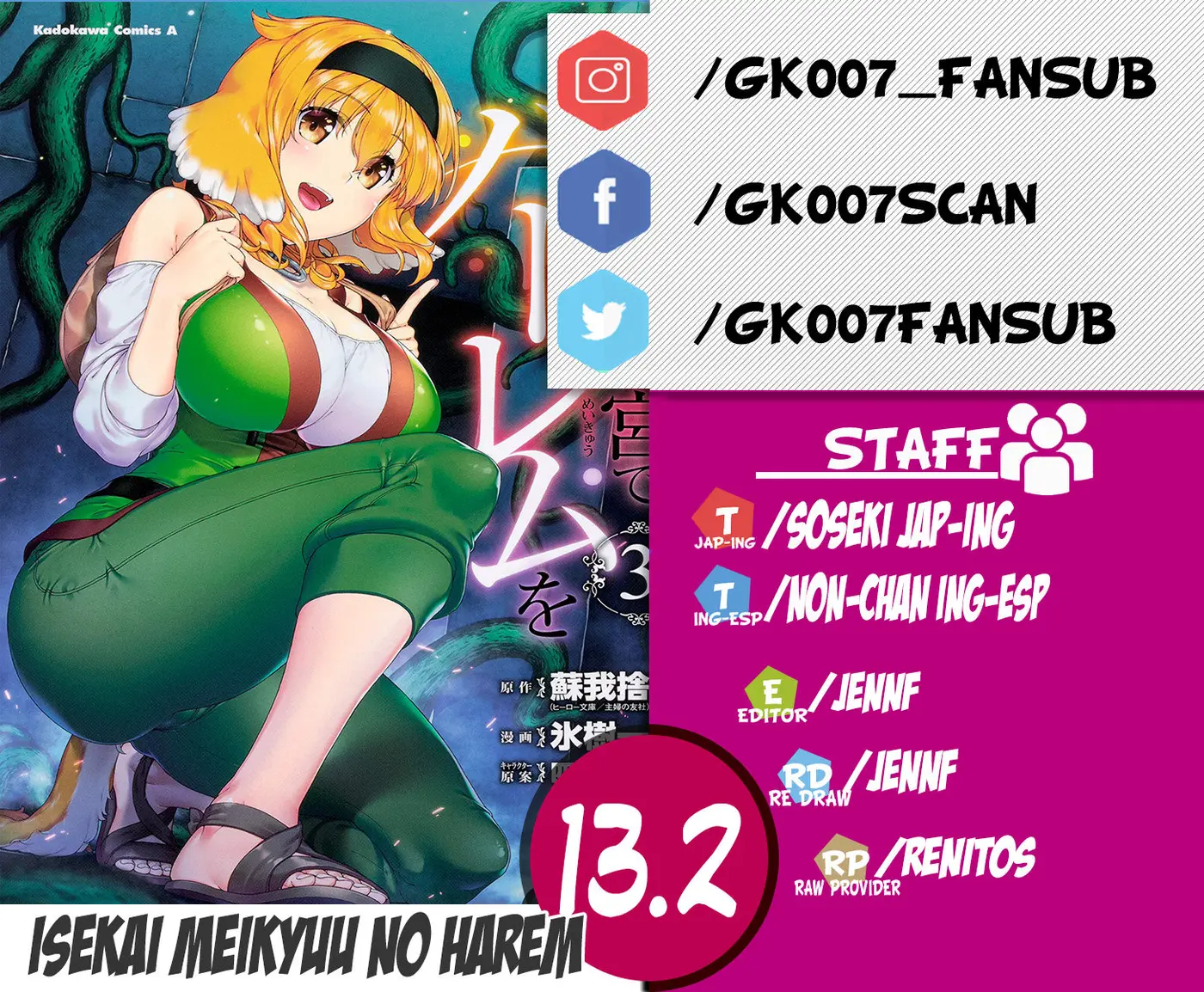 Isekai Meikyuu de Dorei Harem wo (2017) - Capítulo 13.2 - Página 1 - LectorTMOo
