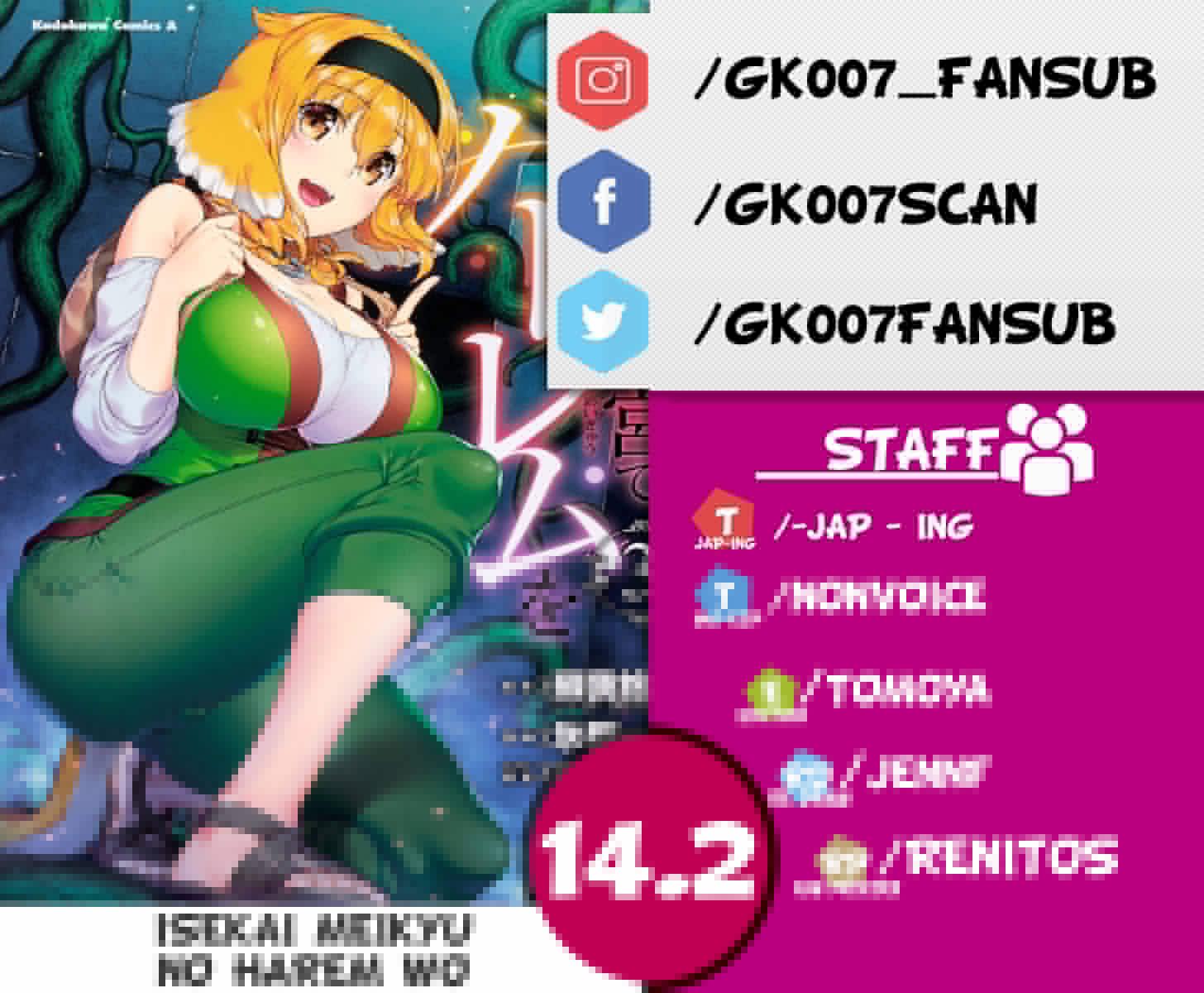 Isekai Meikyuu de Dorei Harem wo (2017) - Capítulo 14.2 - Página 1 - LectorTMOo