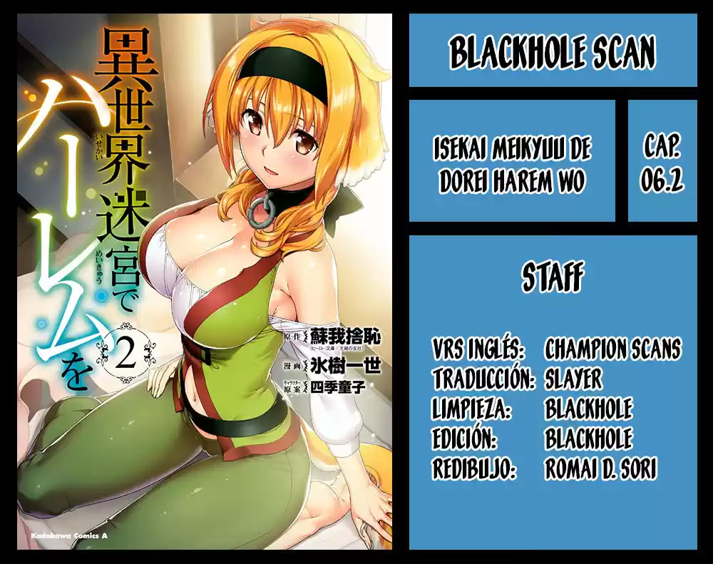 Isekai Meikyuu de Dorei Harem wo (2017) - Capítulo 6.2 - Página 1 - LectorTMOo