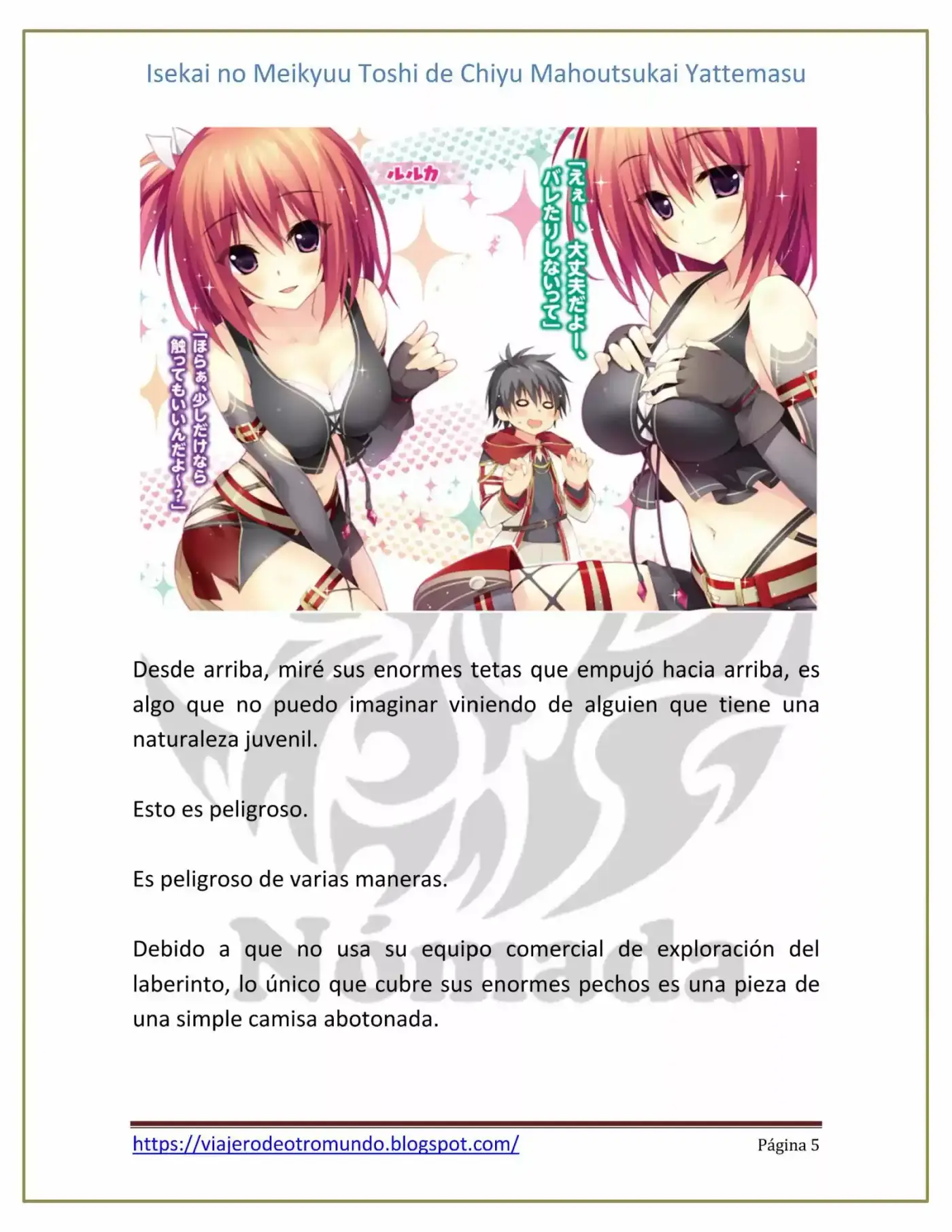 Isekai no Meikyuu Toshi de Chiyu Mahoutsukai Yattemasu (novela) (2014) - Capítulo 1 - Página 5 - LectorTMOo