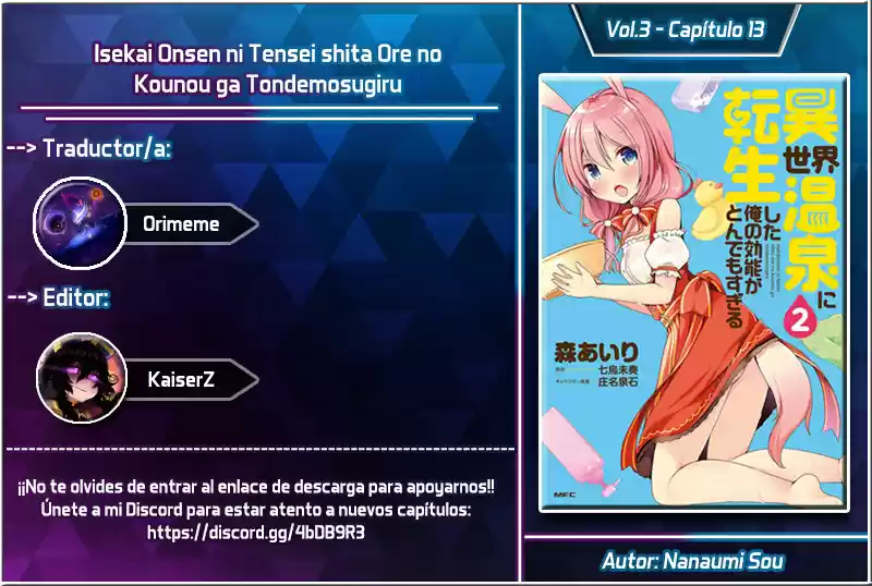 Isekai Onsen ni Tensei shita Ore no Kounou ga Tondemosugiru (2017) - Capítulo 13 - Página 1 - LectorTMOo