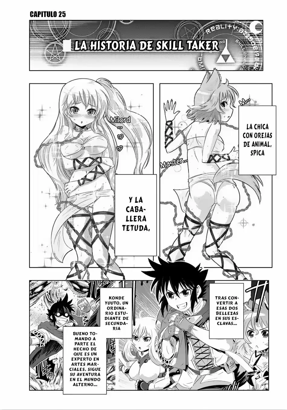 Isekai Shihai no Skill Taker: Zero kara Hajimeru Dorei Harem (2016) - Capítulo 25 - Página 4 - LectorTMOo