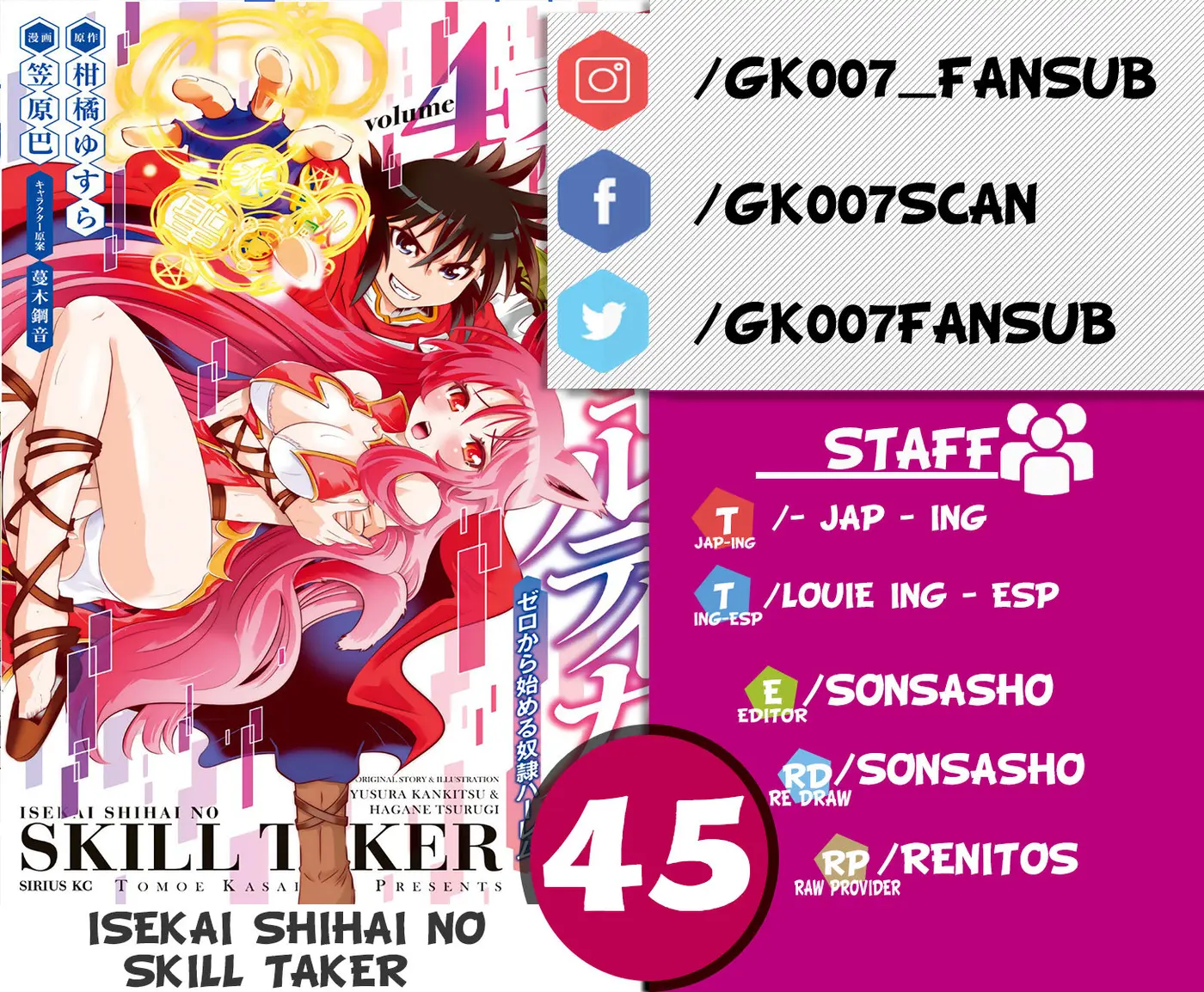 Isekai Shihai no Skill Taker: Zero kara Hajimeru Dorei Harem (2016) - Capítulo 45 - Página 1 - LectorTMOo