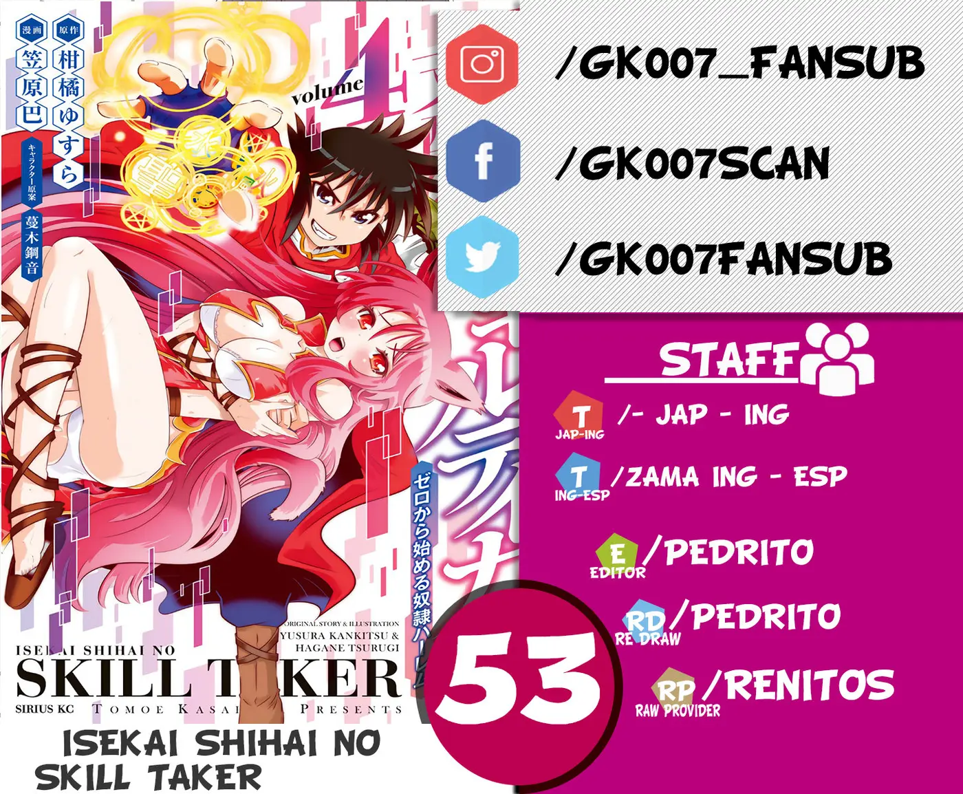 Isekai Shihai no Skill Taker: Zero kara Hajimeru Dorei Harem (2016) - Capítulo 53 - Página 1 - LectorTMOo