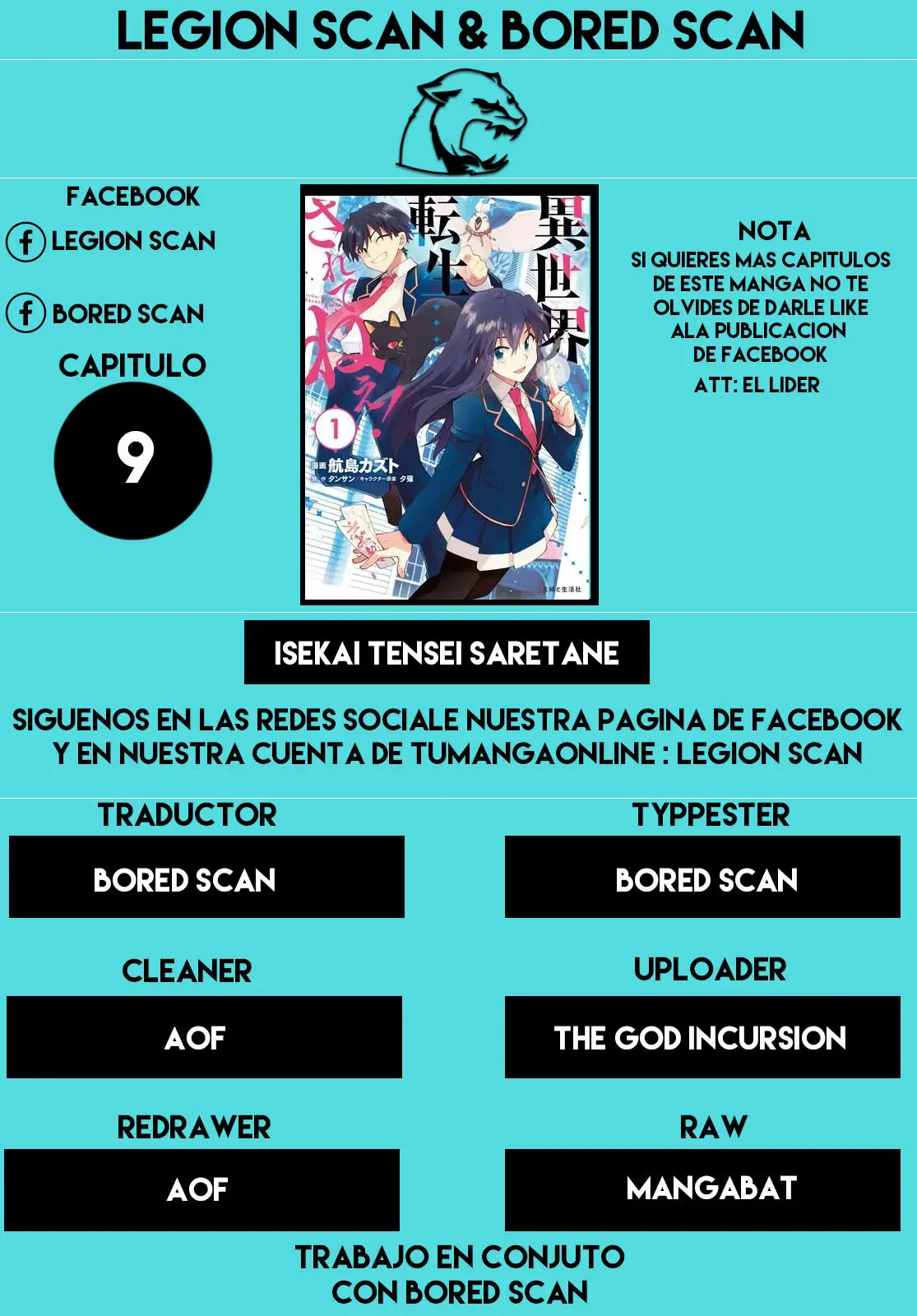 Isekai Tensei ... ¡Saretenee! - Capítulo 9 - Página 1 - LectorTMOo