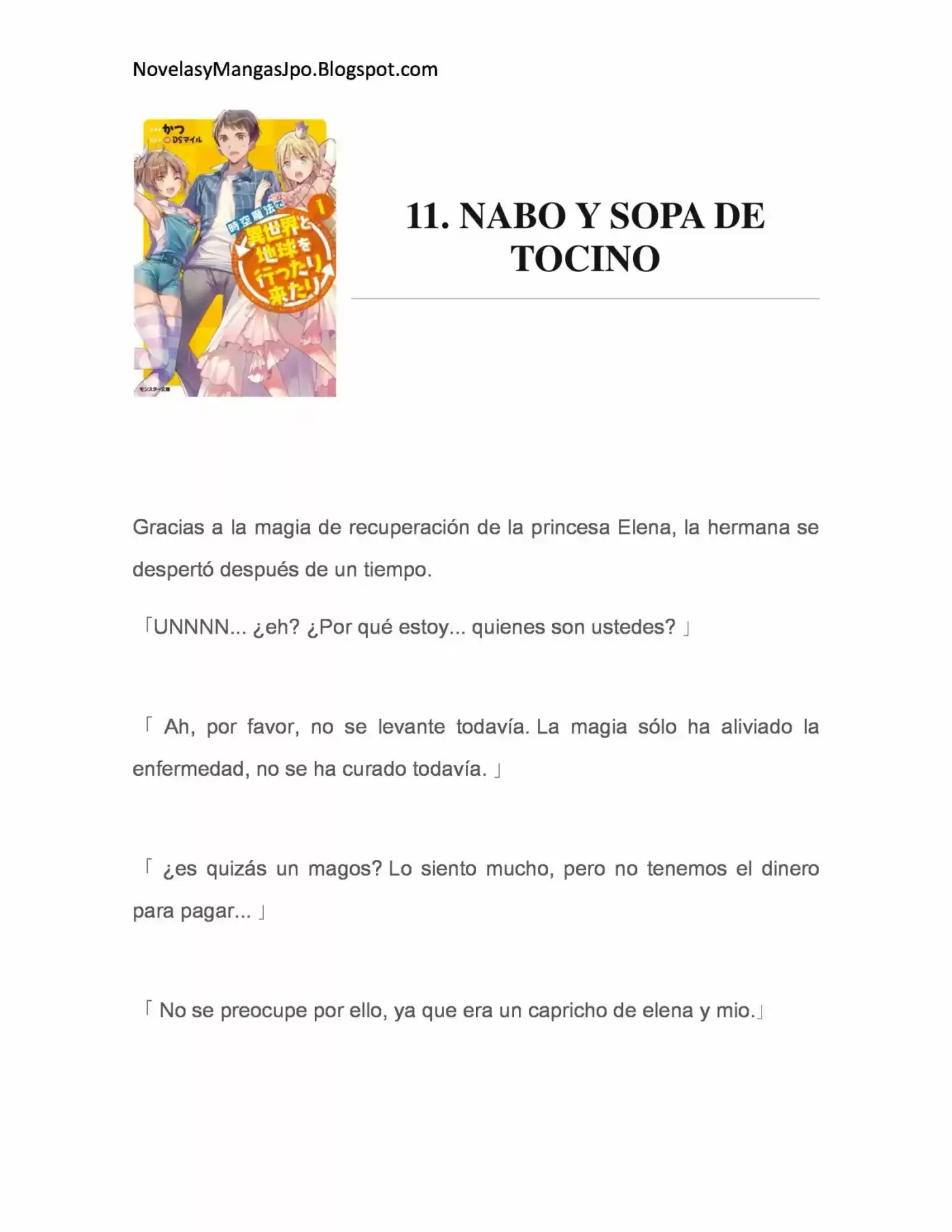 Jikuu Mahou de Isekai to Chikyuu wo Ittarikitari (Novela) (2014) - Capítulo 11 - Página 1 - LectorTMOo