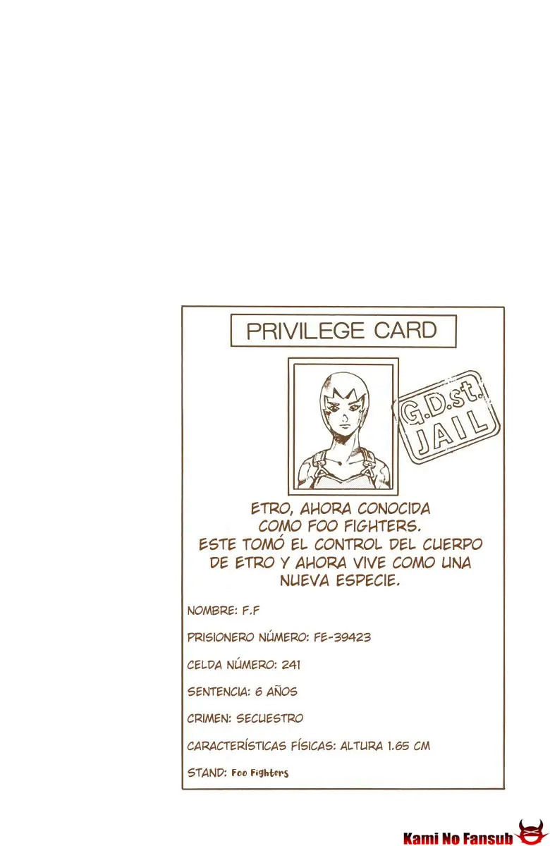 Jojo`s Bizarre Adventure: Parte 6 Stone Ocean (2000) - Capítulo 35 - Página 4 - LectorTMOo