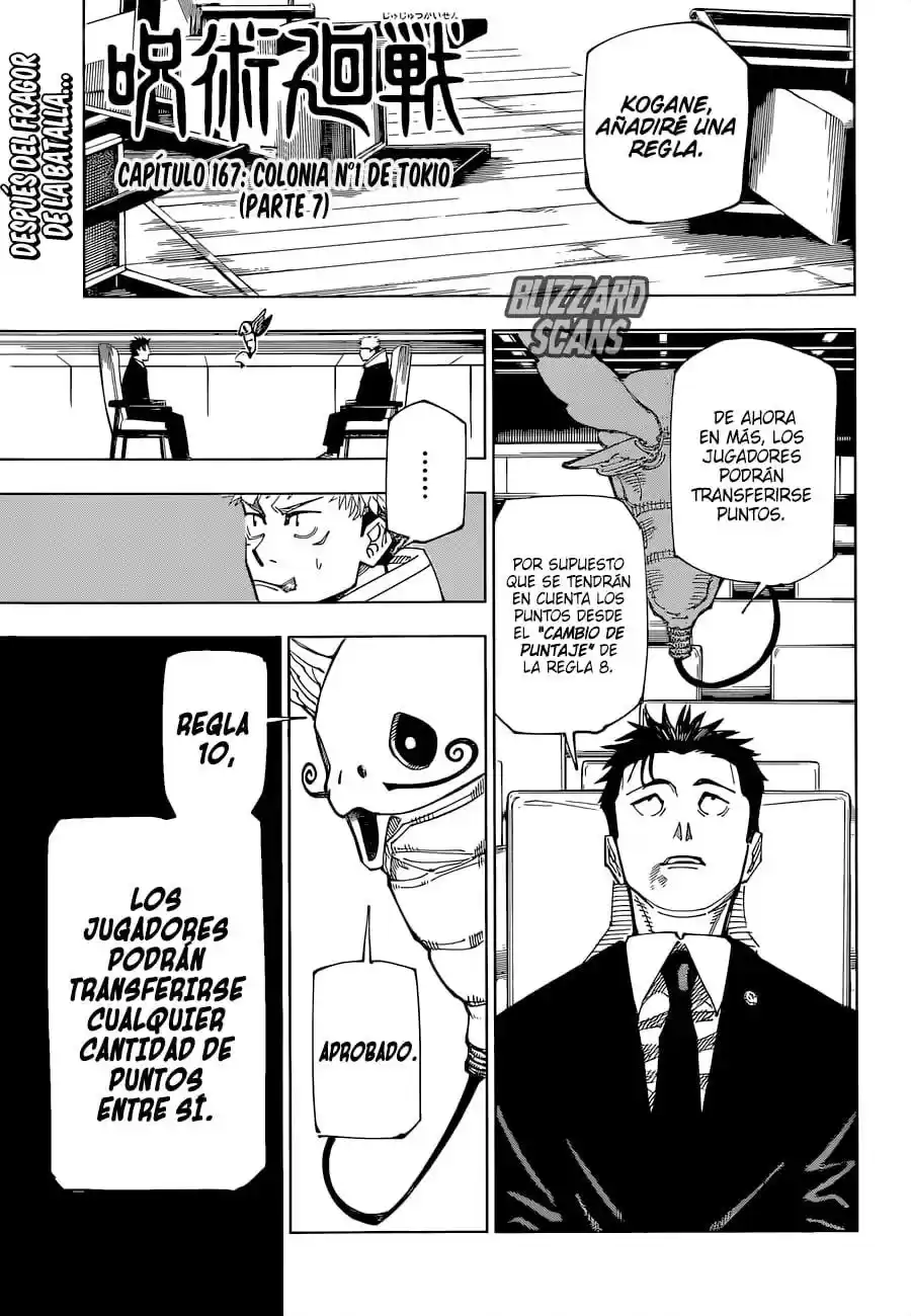 Jujutsu kaisen (2018) - Capítulo 167 - Página 1 - LectorTMOo