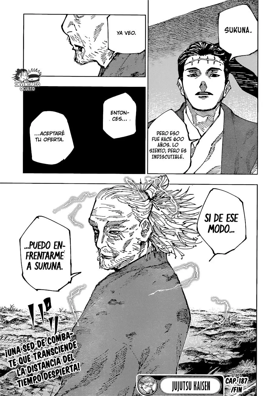 Jujutsu kaisen (2018) - Capítulo 187 - Página 18 - LectorTMOo