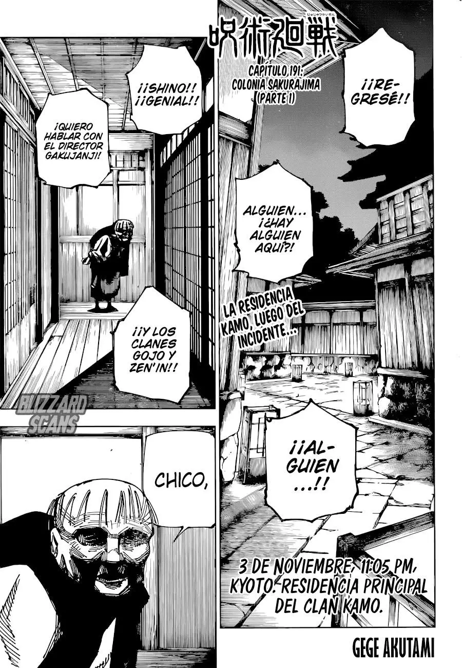 Jujutsu kaisen (2018) - Capítulo 191 - Página 2 - LectorTMOo