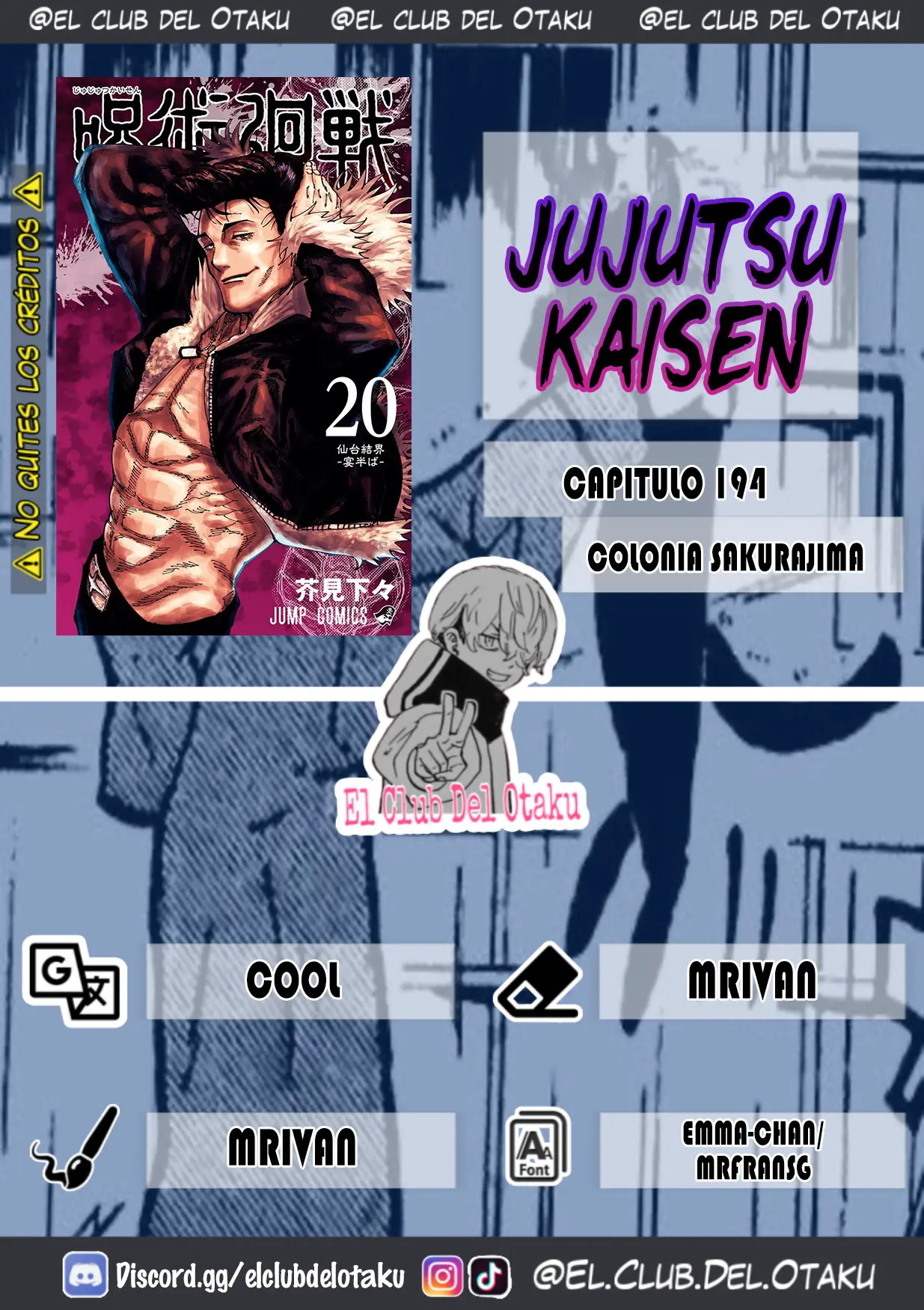 Jujutsu kaisen (2018) - Capítulo 194 - Página 1 - LectorTMOo
