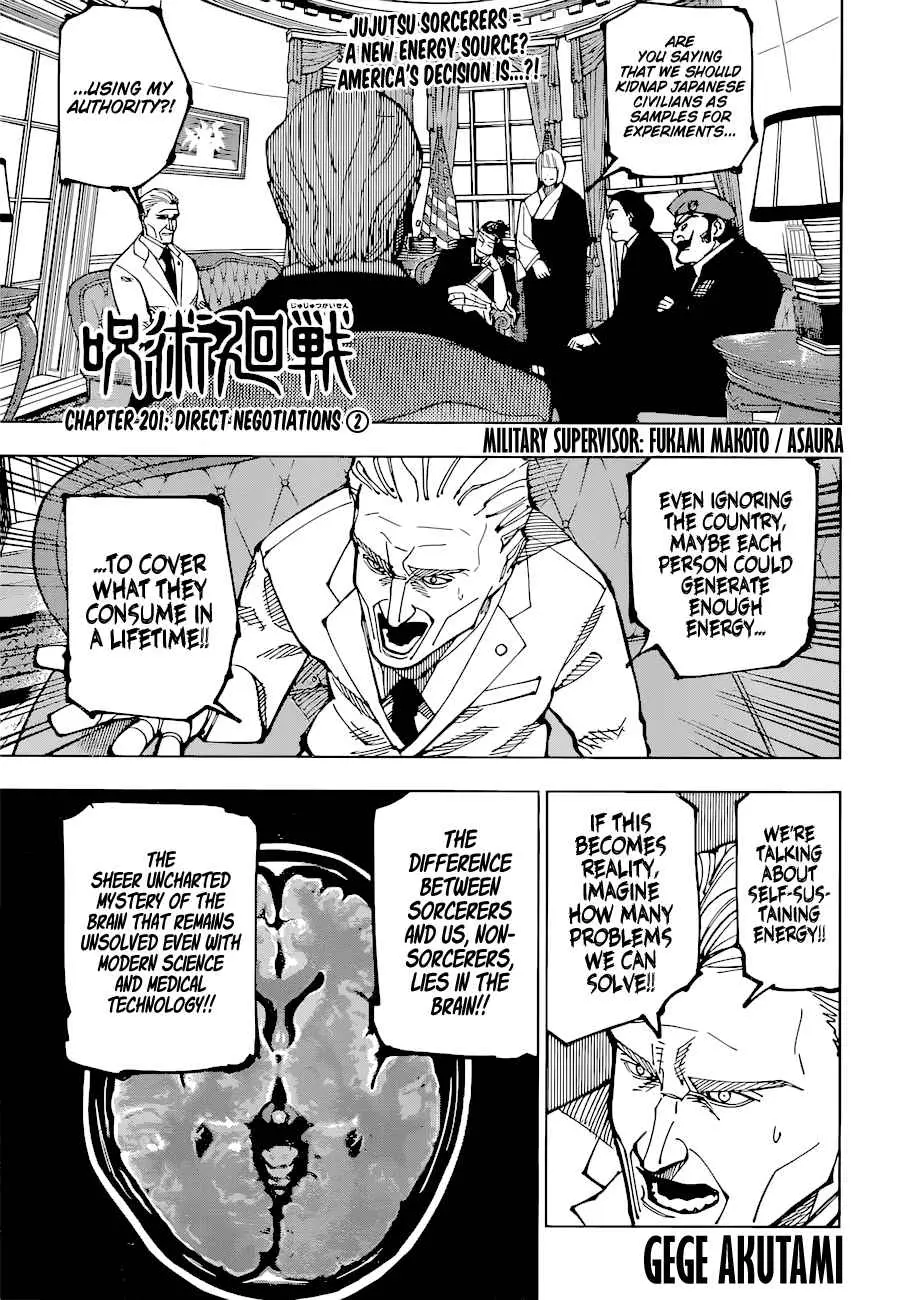 Jujutsu kaisen (2018) - Capítulo 201 - Página 1 - LectorTMOo