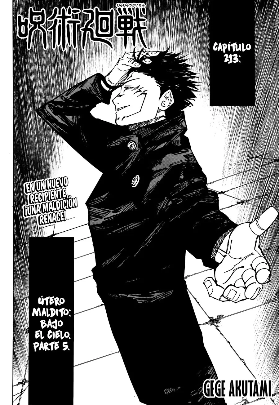 Jujutsu kaisen (2018) - Capítulo 213 - Página 3 - LectorTMOo