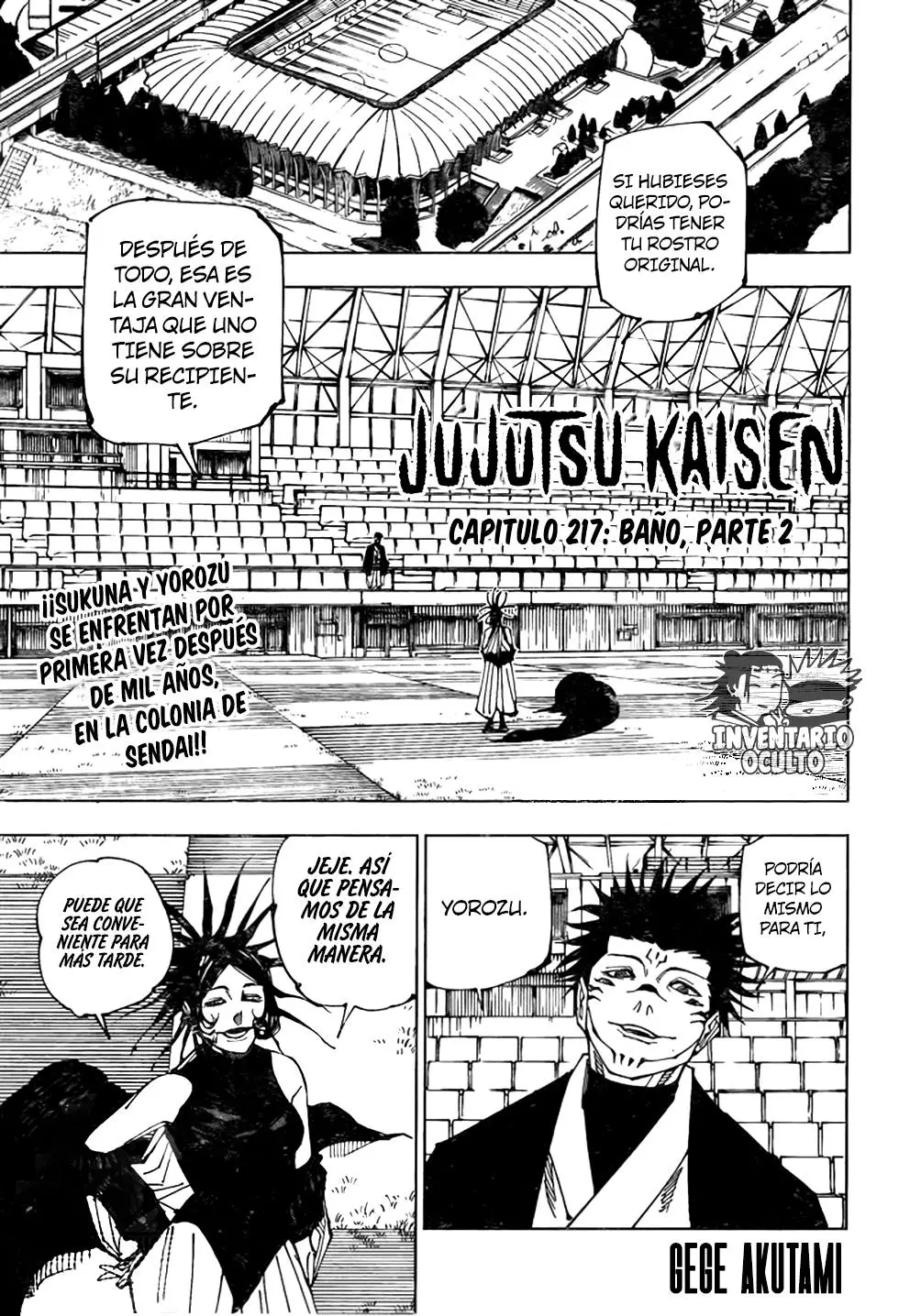 Jujutsu kaisen (2018) - Capítulo 217 - Página 2 - LectorTMOo