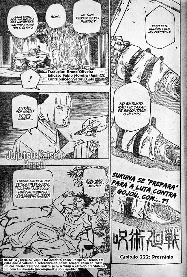 Jujutsu kaisen (2018) - Capítulo 222 - Página 1 - LectorTMOo