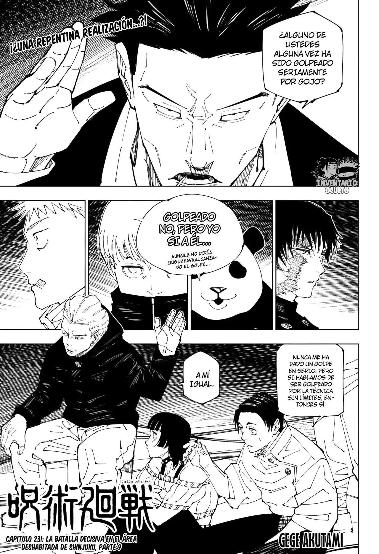 Jujutsu kaisen (2018) - Capítulo 231 - Página 1 - LectorTMOo