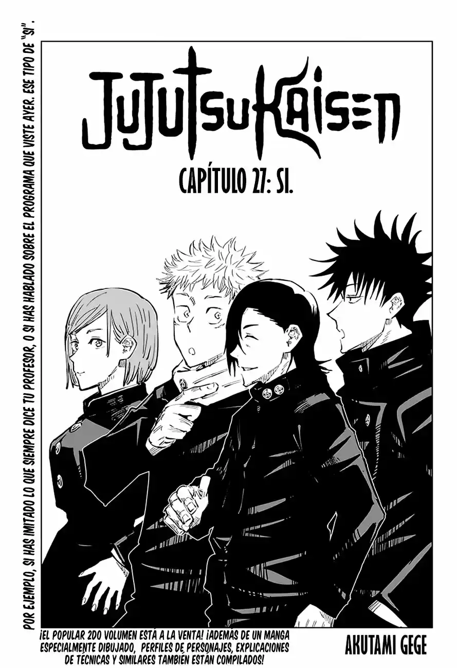 Jujutsu kaisen (2018) - Capítulo 27 - Página 2 - LectorTMOo