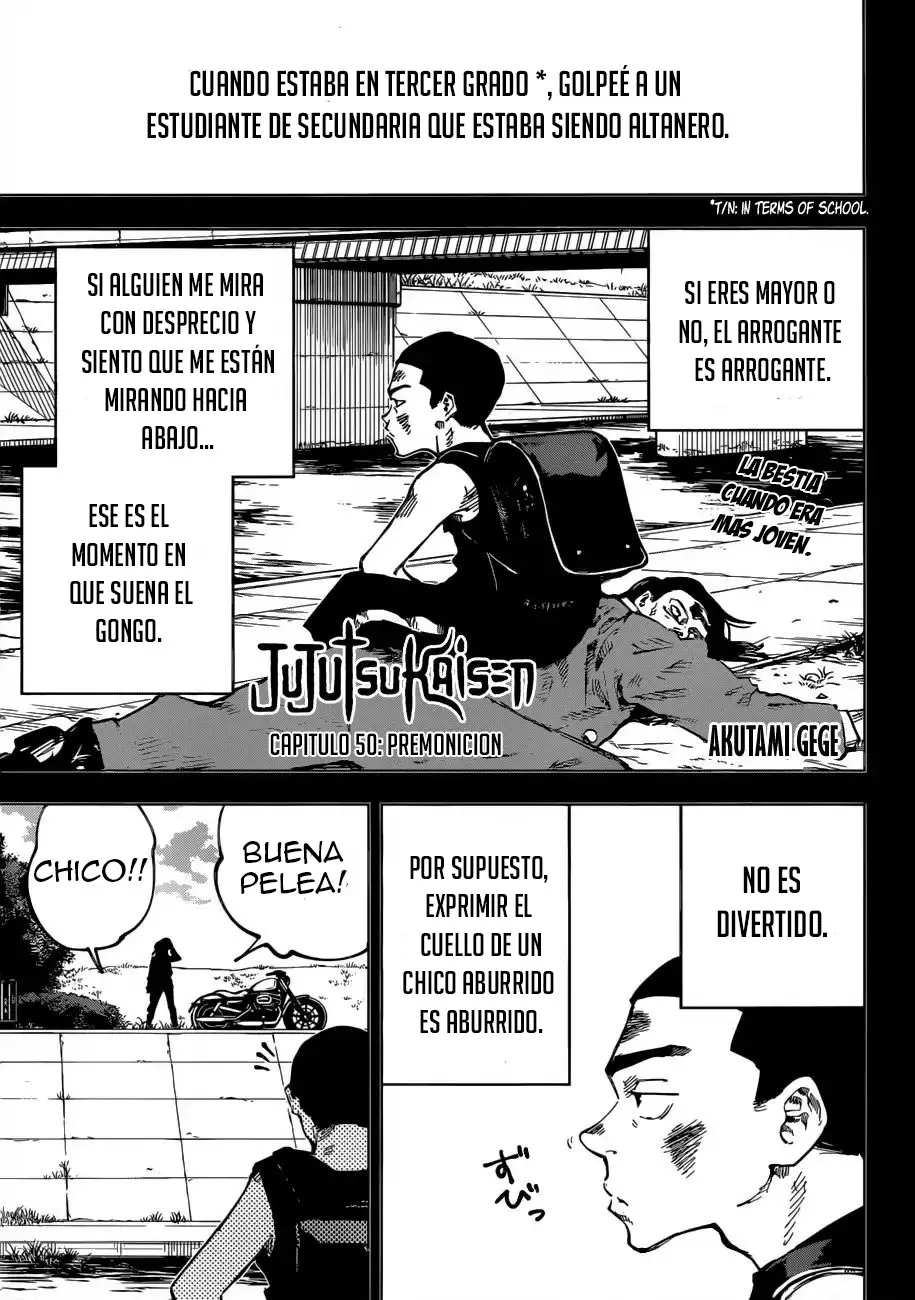Jujutsu kaisen (2018) - Capítulo 50 - Página 3 - LectorTMOo