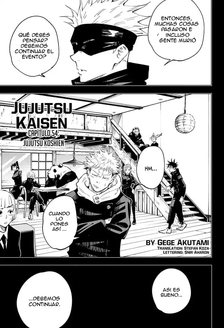Jujutsu kaisen (2018) - Capítulo 54 - Página 3 - LectorTMOo