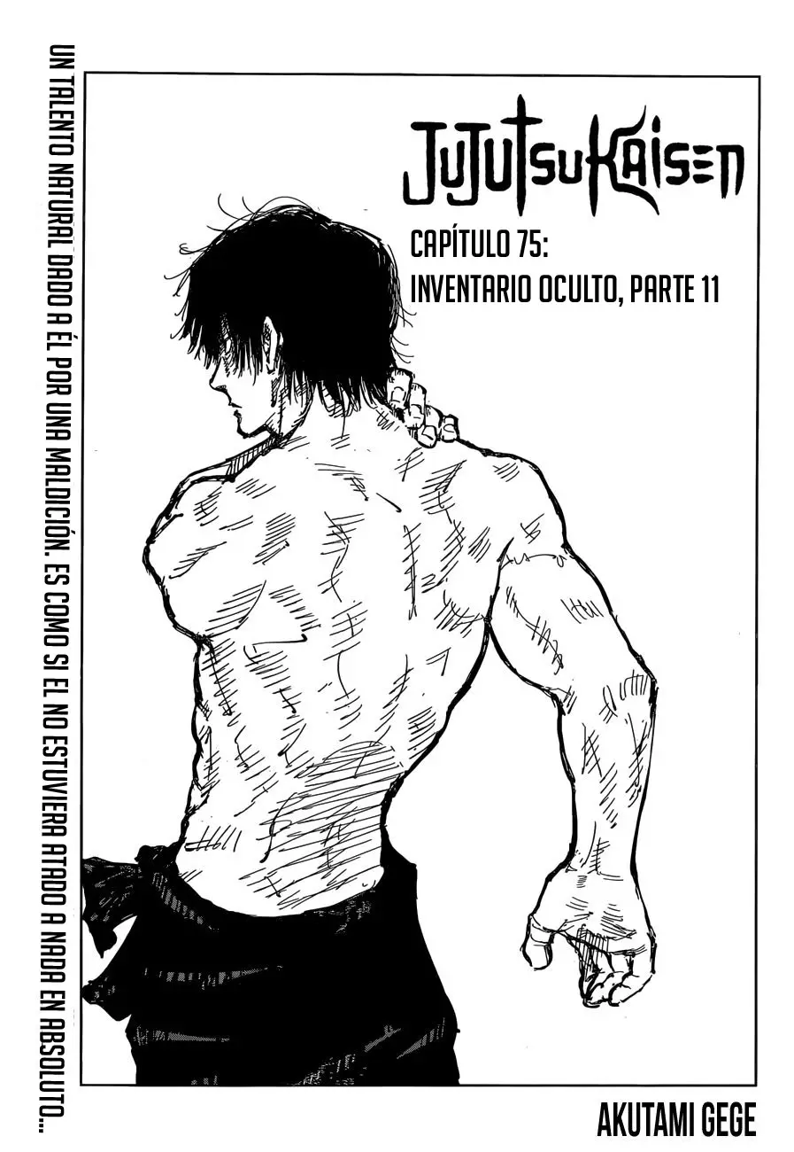 Jujutsu kaisen (2018) - Capítulo 75 - Página 3 - LectorTMOo