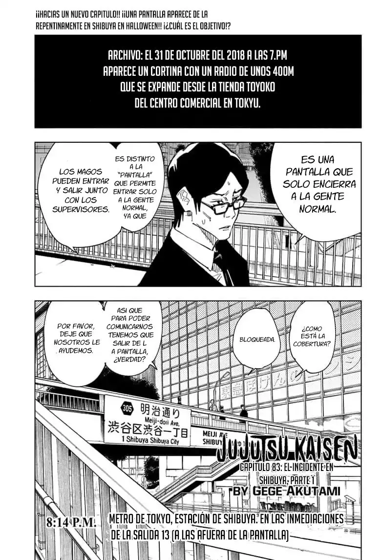 Jujutsu kaisen (2018) - Capítulo 83 - Página 3 - LectorTMOo