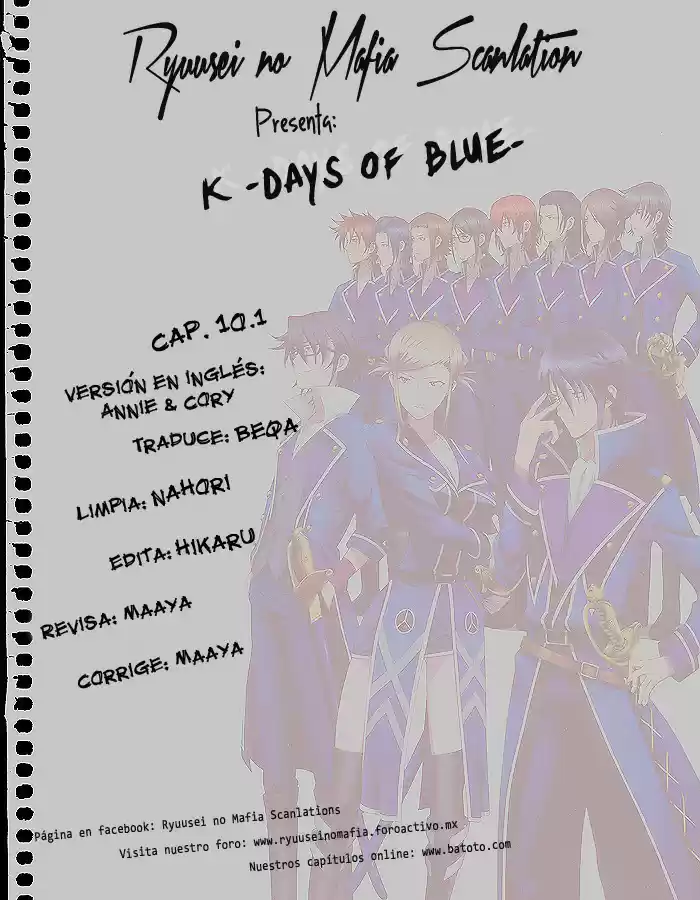 K - Days of Blue (2016) - Capítulo 10.1 - Página 1 - LectorTMOo