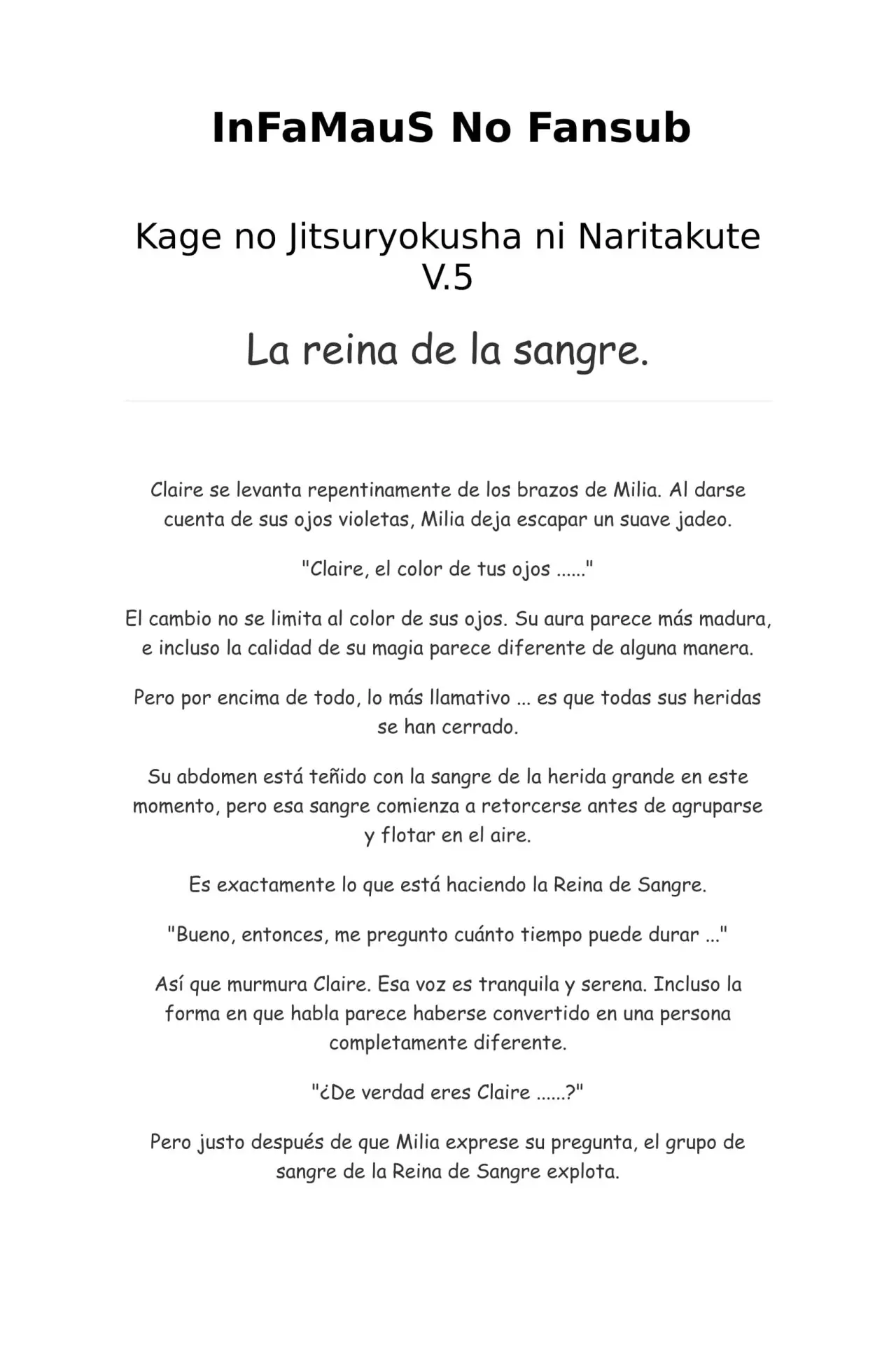 Kage no Jitsuryokusha ni Naritakute (Novela) - Capítulo 109 - Página 1 - LectorTMOo