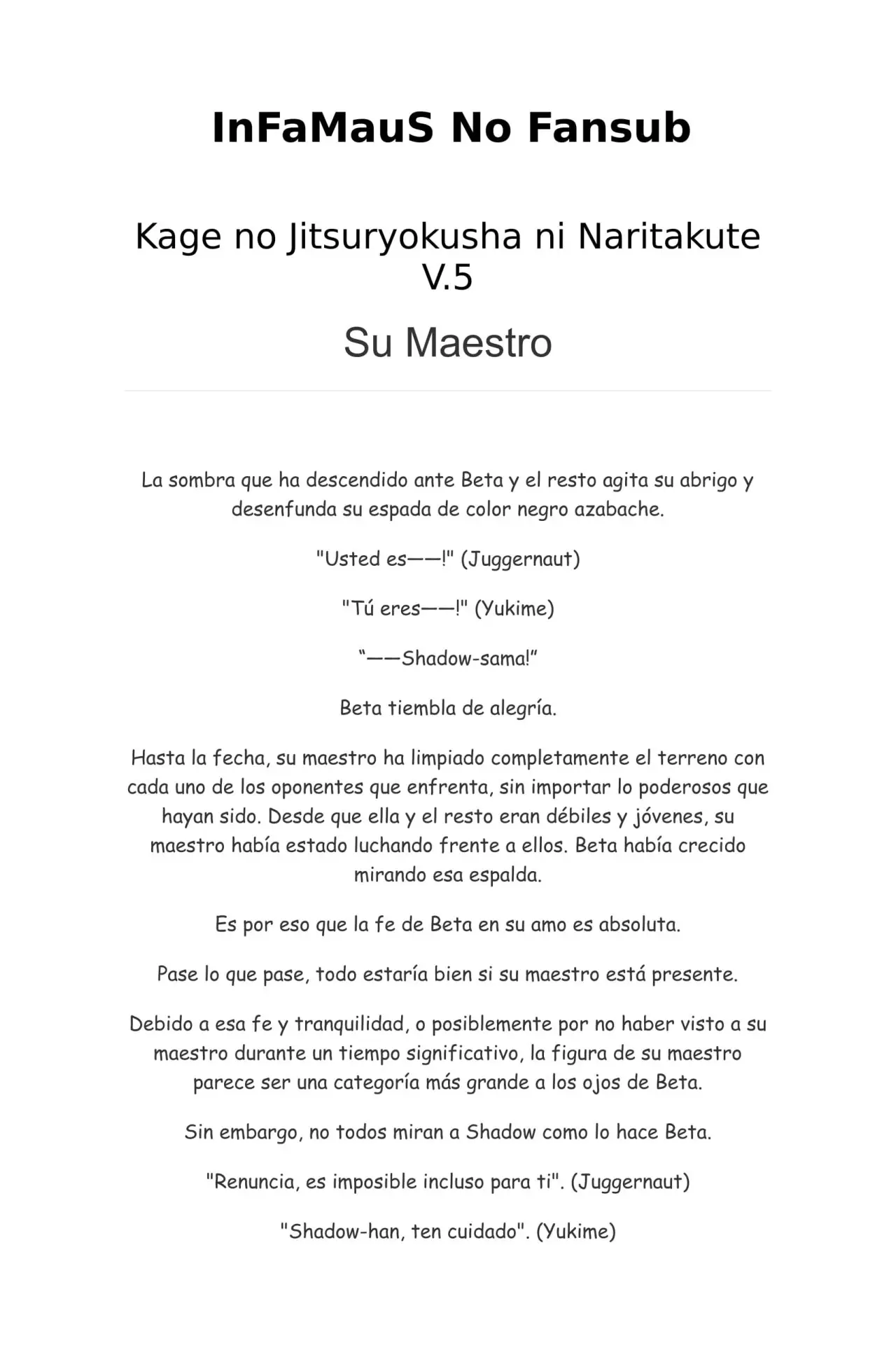 Kage no Jitsuryokusha ni Naritakute (Novela) - Capítulo 110 - Página 1 - LectorTMOo