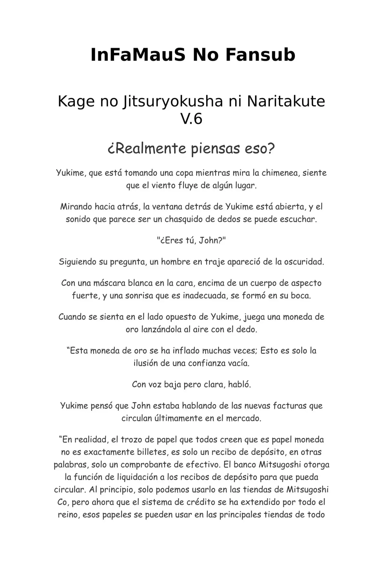 Kage no Jitsuryokusha ni Naritakute (Novela) - Capítulo 116 - Página 1 - LectorTMOo