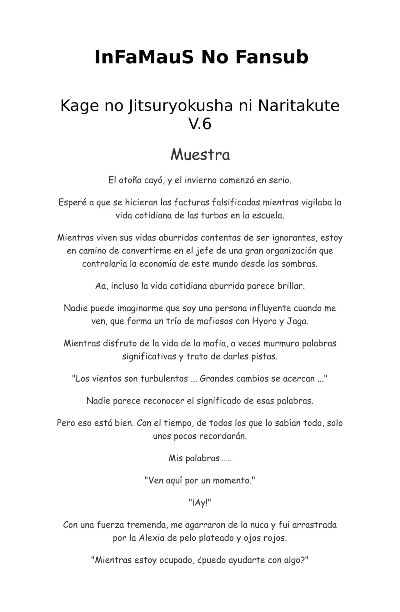 Kage no Jitsuryokusha ni Naritakute (Novela) - Capítulo 123 - Página 1 - LectorTMOo