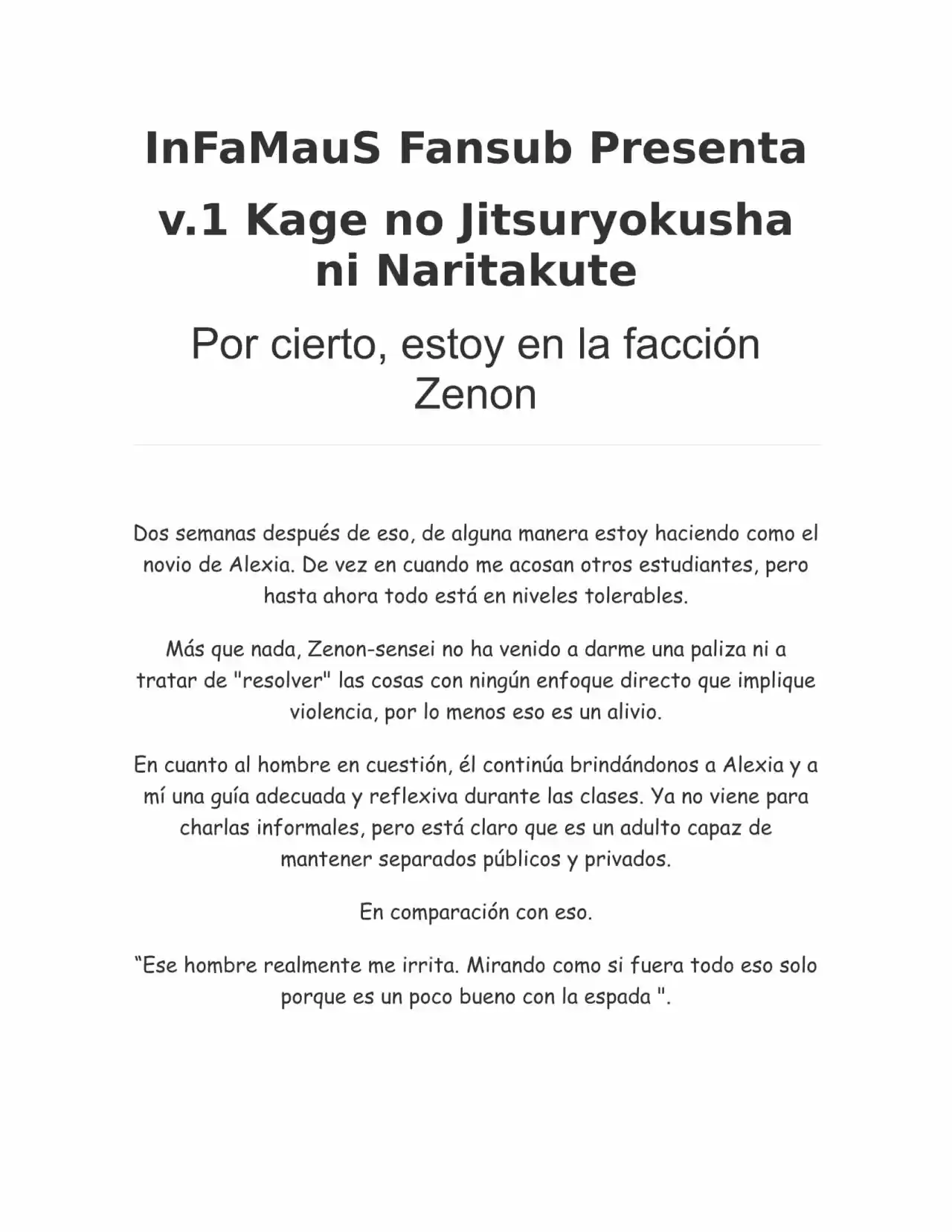 Kage no Jitsuryokusha ni Naritakute (Novela) - Capítulo 13 - Página 1 - LectorTMOo