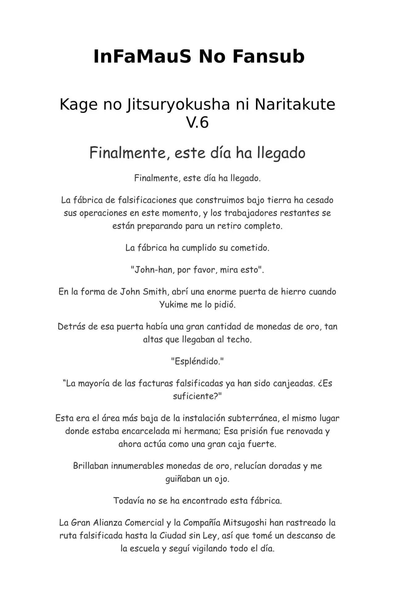Kage no Jitsuryokusha ni Naritakute (Novela) - Capítulo 132 - Página 1 - LectorTMOo