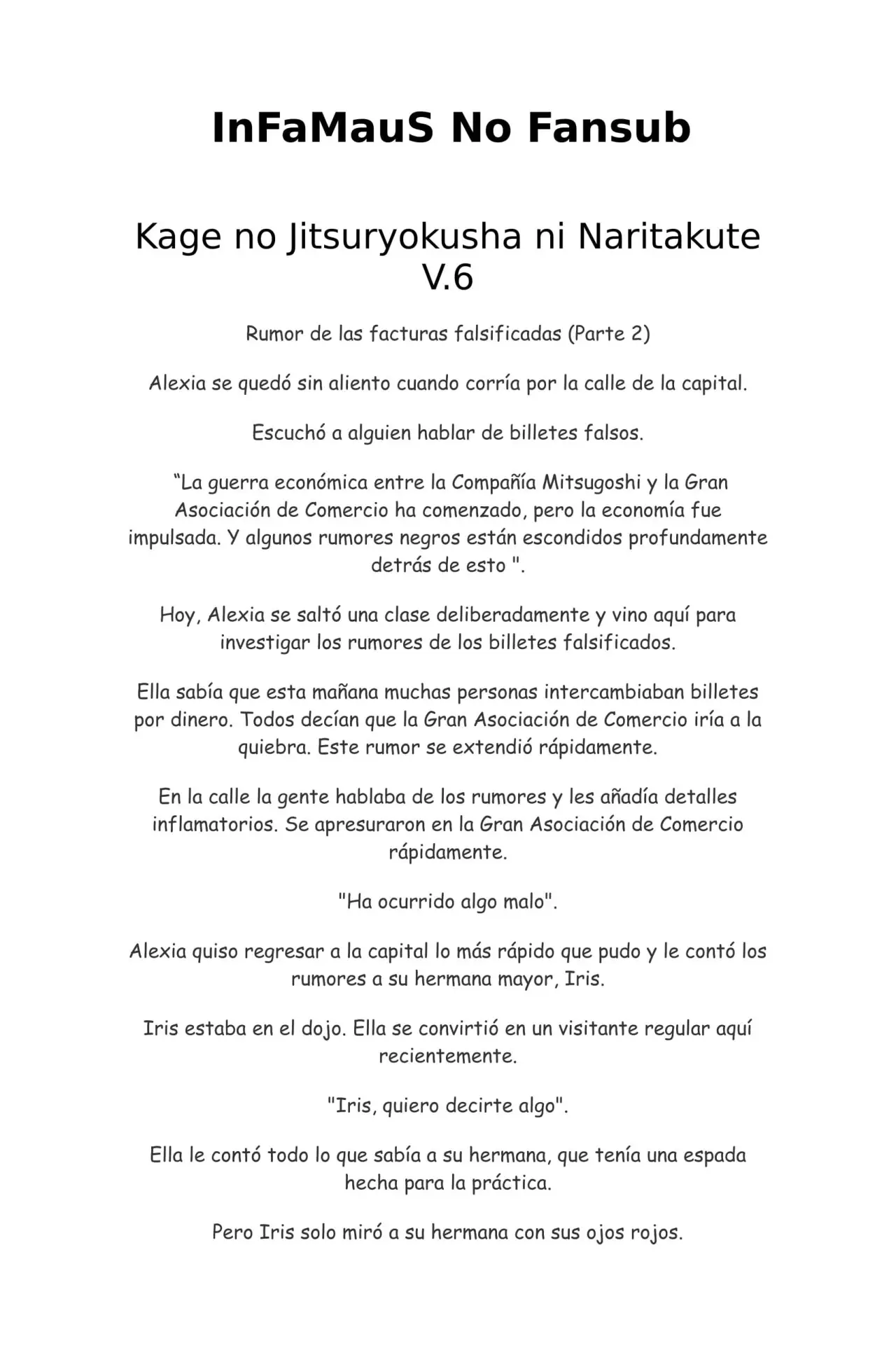 Kage no Jitsuryokusha ni Naritakute (Novela) - Capítulo 134 - Página 1 - LectorTMOo