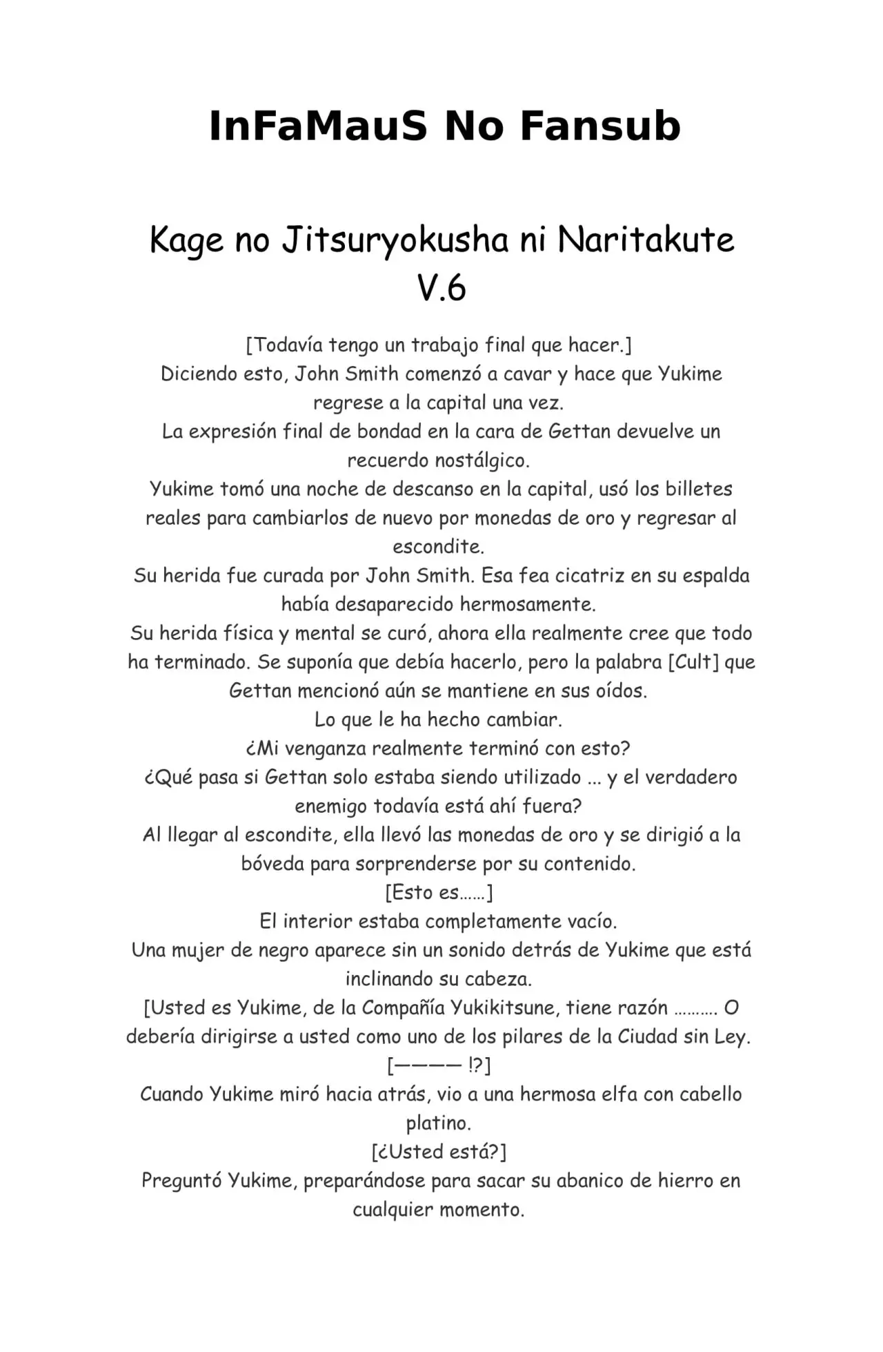 Kage no Jitsuryokusha ni Naritakute (Novela) - Capítulo 141 - Página 1 - LectorTMOo