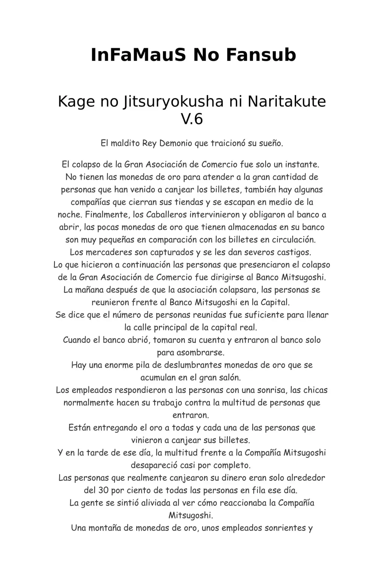 Kage no Jitsuryokusha ni Naritakute (Novela) - Capítulo 142 - Página 1 - LectorTMOo