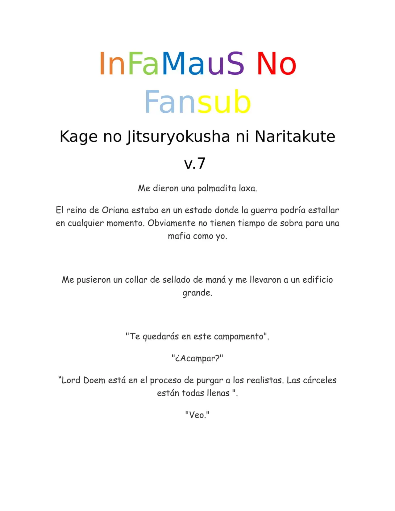 Kage No Jitsuryokusha Ni Naritakute (Novela) - Capítulo 145 - Página 1 - LectorTMOo
