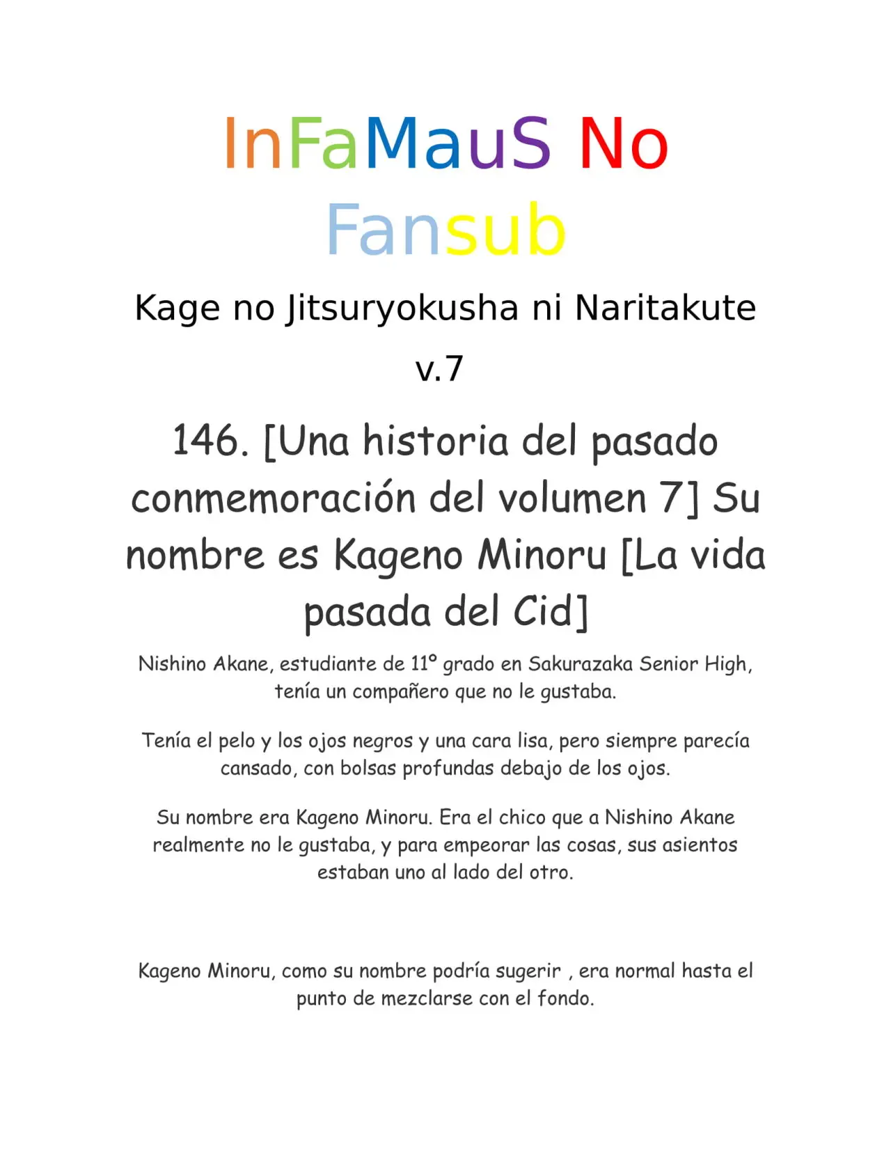 Kage no Jitsuryokusha ni Naritakute (Novela) - Capítulo 146 - Página 1 - LectorTMOo