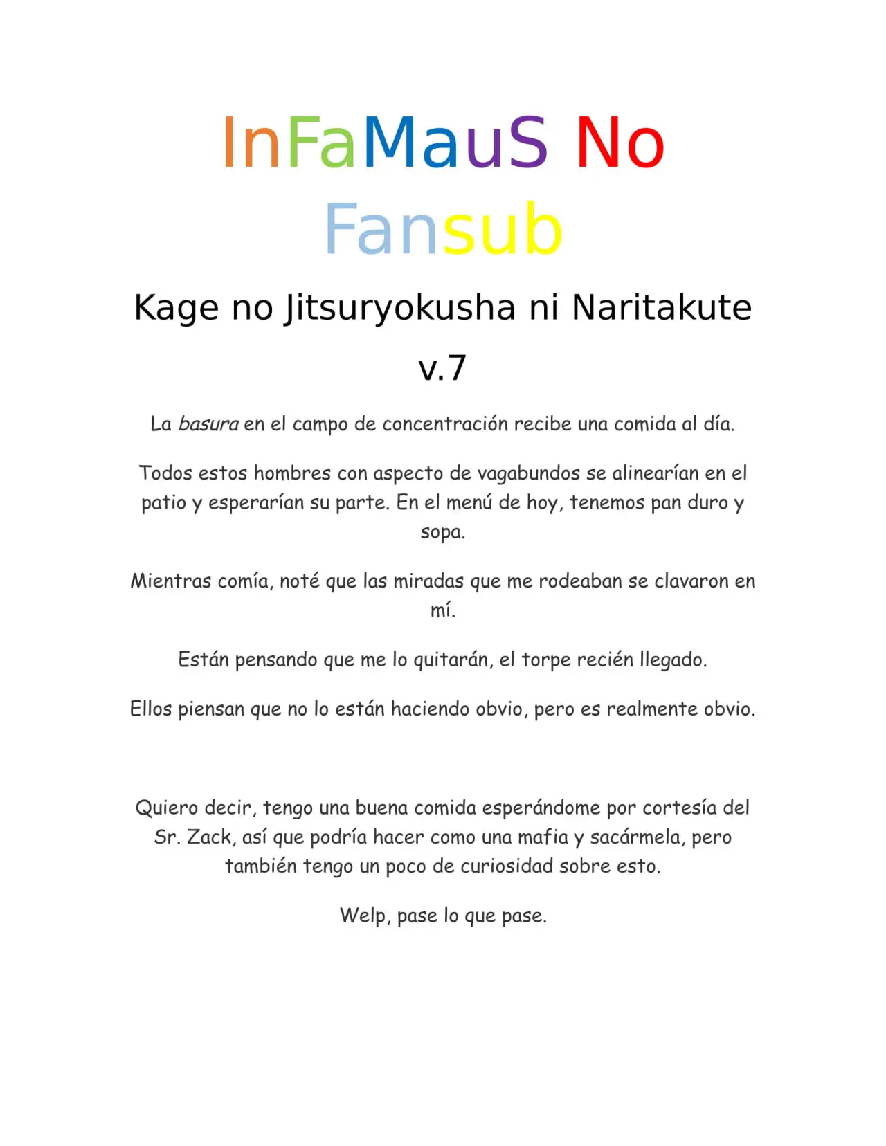 Kage no Jitsuryokusha ni Naritakute (Novela) - Capítulo 148 - Página 1 - LectorTMOo
