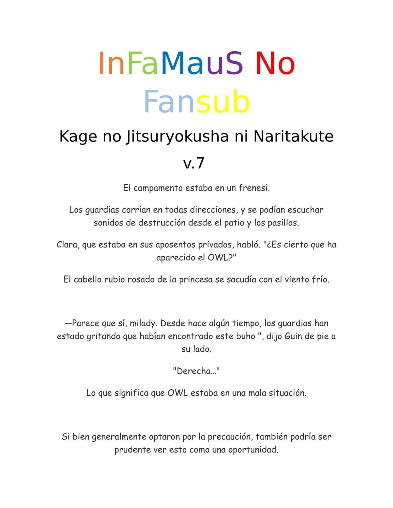 Kage no Jitsuryokusha ni Naritakute (Novela) - Capítulo 159 - Página 1 - LectorTMOo