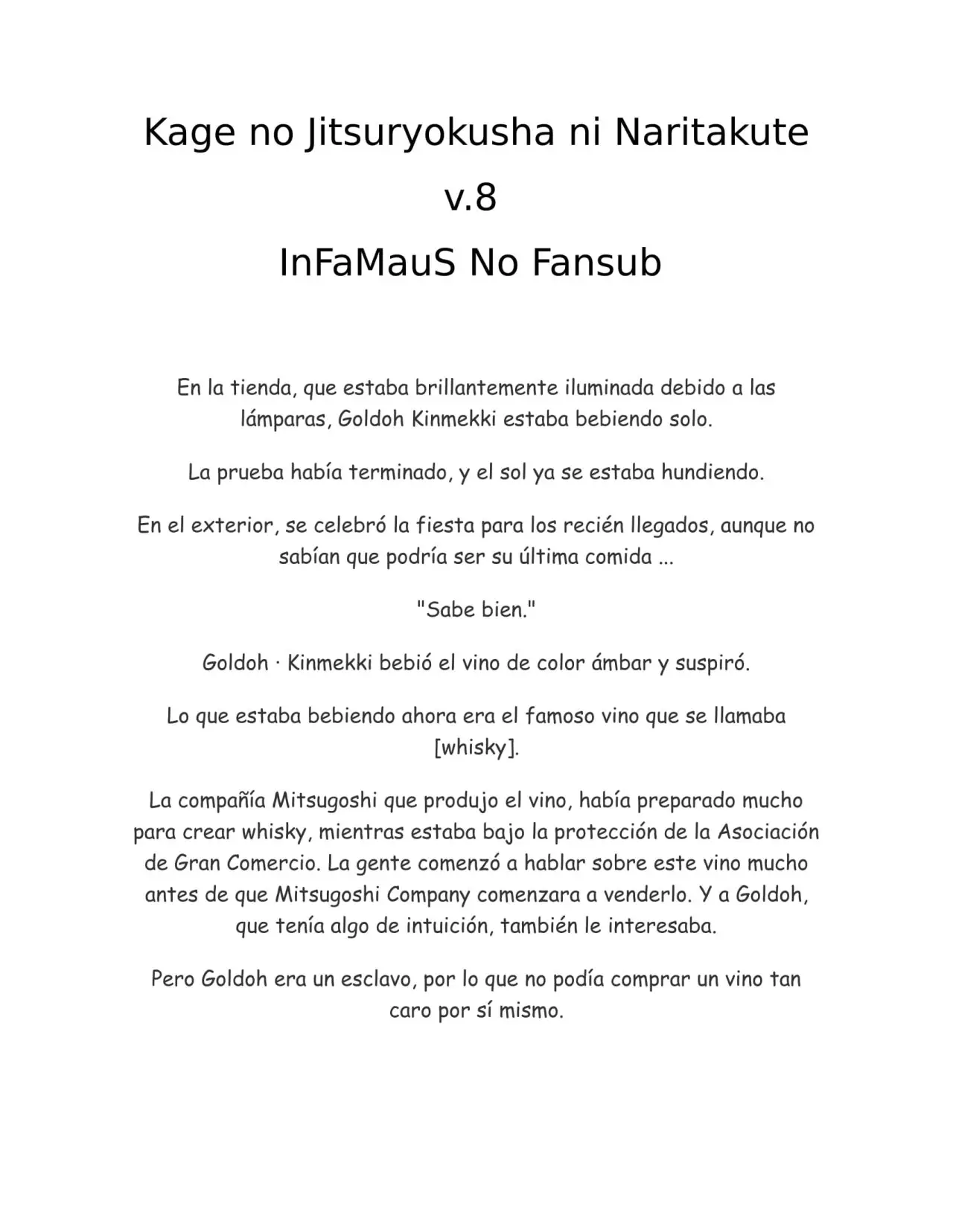 Kage no Jitsuryokusha ni Naritakute (Novela) - Capítulo 170 - Página 1 - LectorTMOo