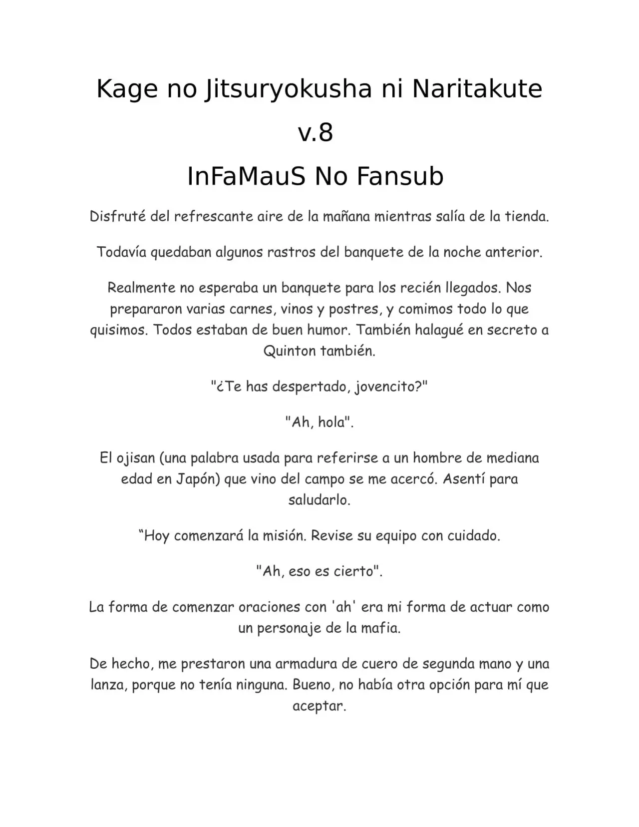 Kage no Jitsuryokusha ni Naritakute (Novela) - Capítulo 171 - Página 1 - LectorTMOo
