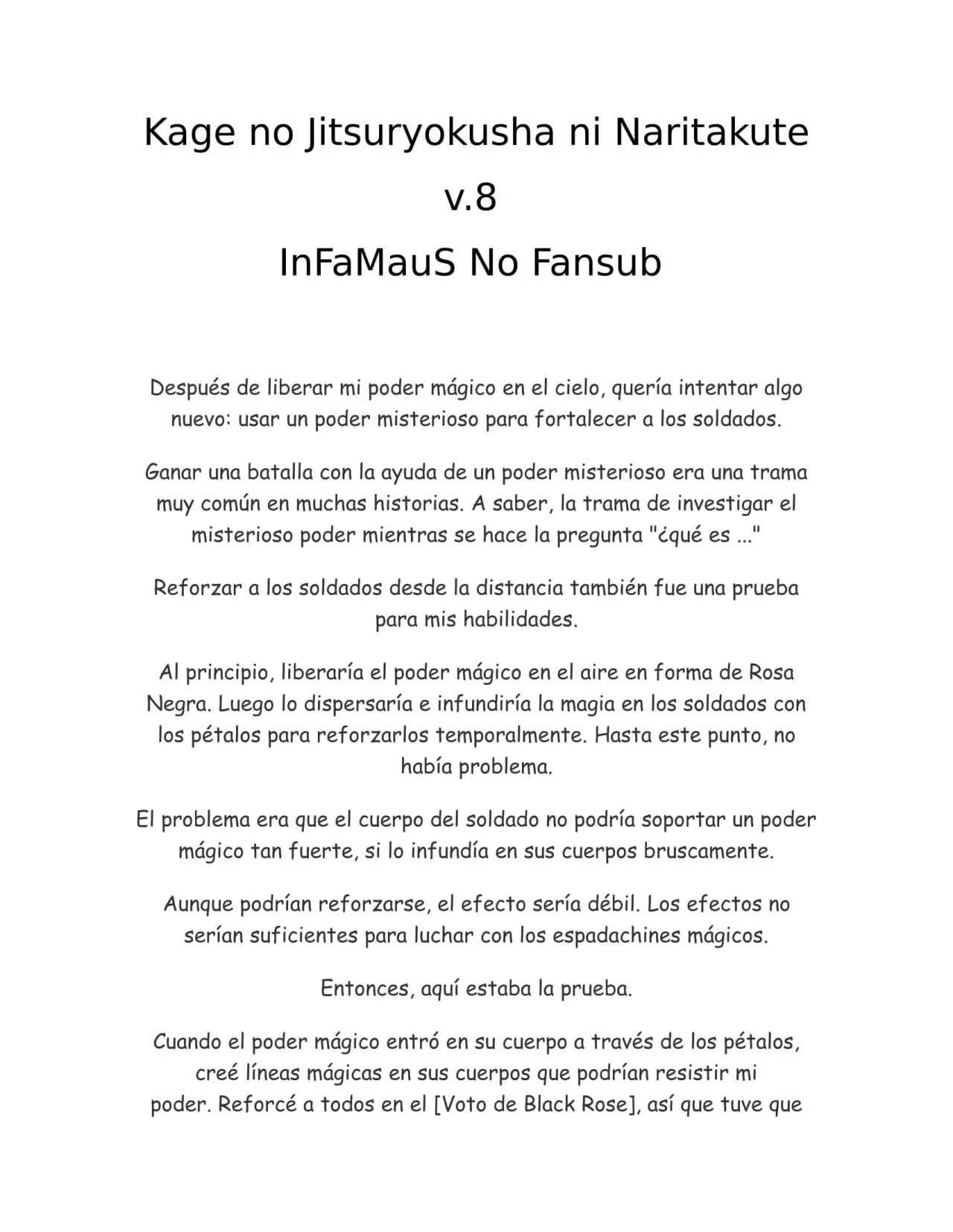 Kage no Jitsuryokusha ni Naritakute (Novela) - Capítulo 174 - Página 1 - LectorTMOo