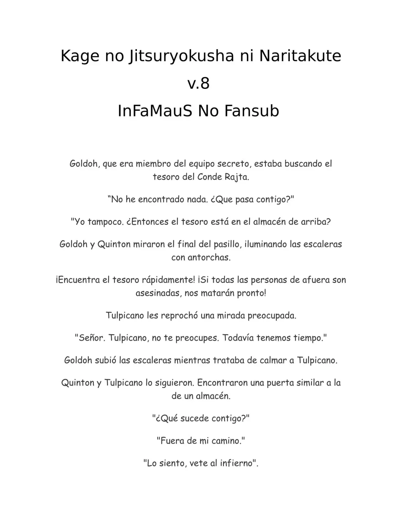 Kage no Jitsuryokusha ni Naritakute (Novela) - Capítulo 175 - Página 1 - LectorTMOo