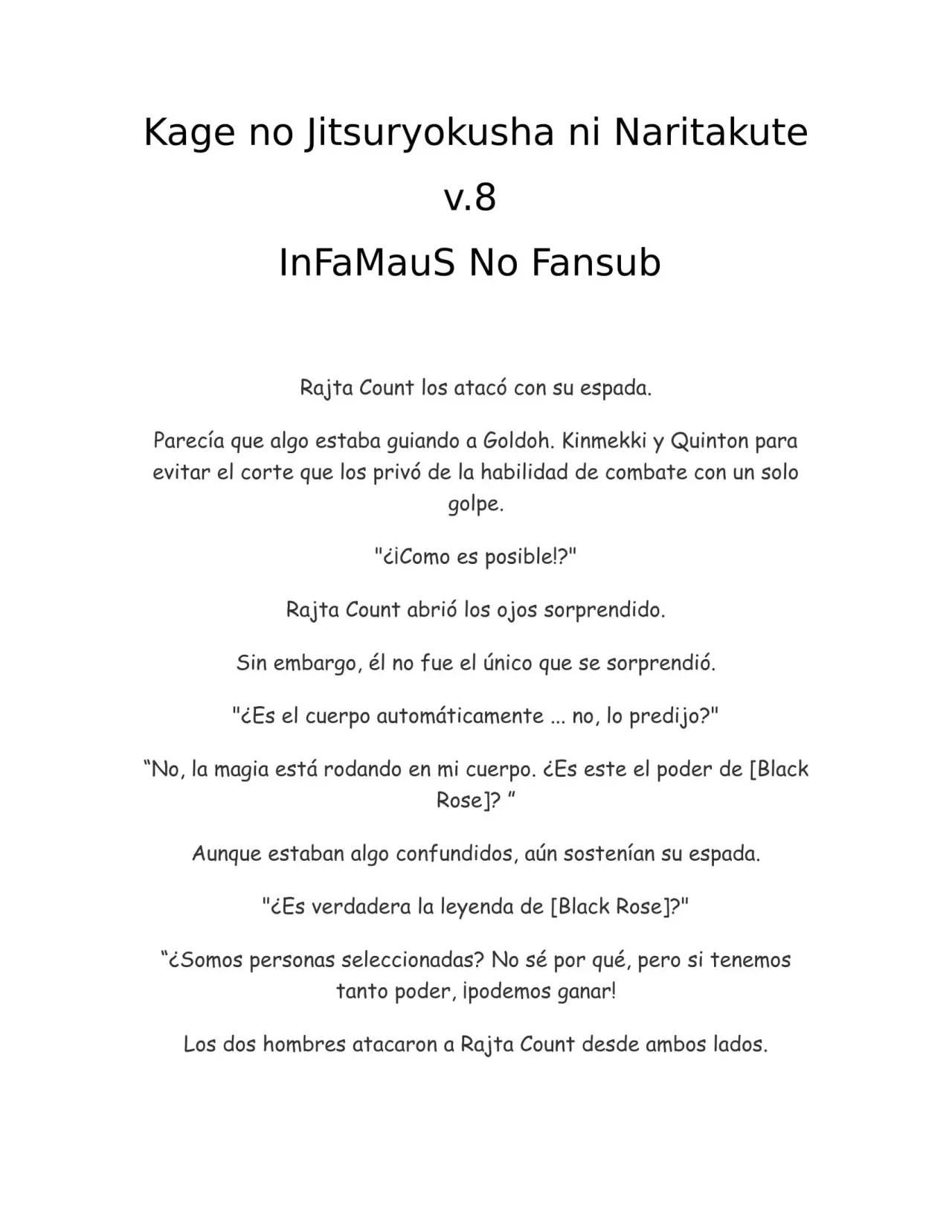 Kage no Jitsuryokusha ni Naritakute (Novela) - Capítulo 176 - Página 1 - LectorTMOo