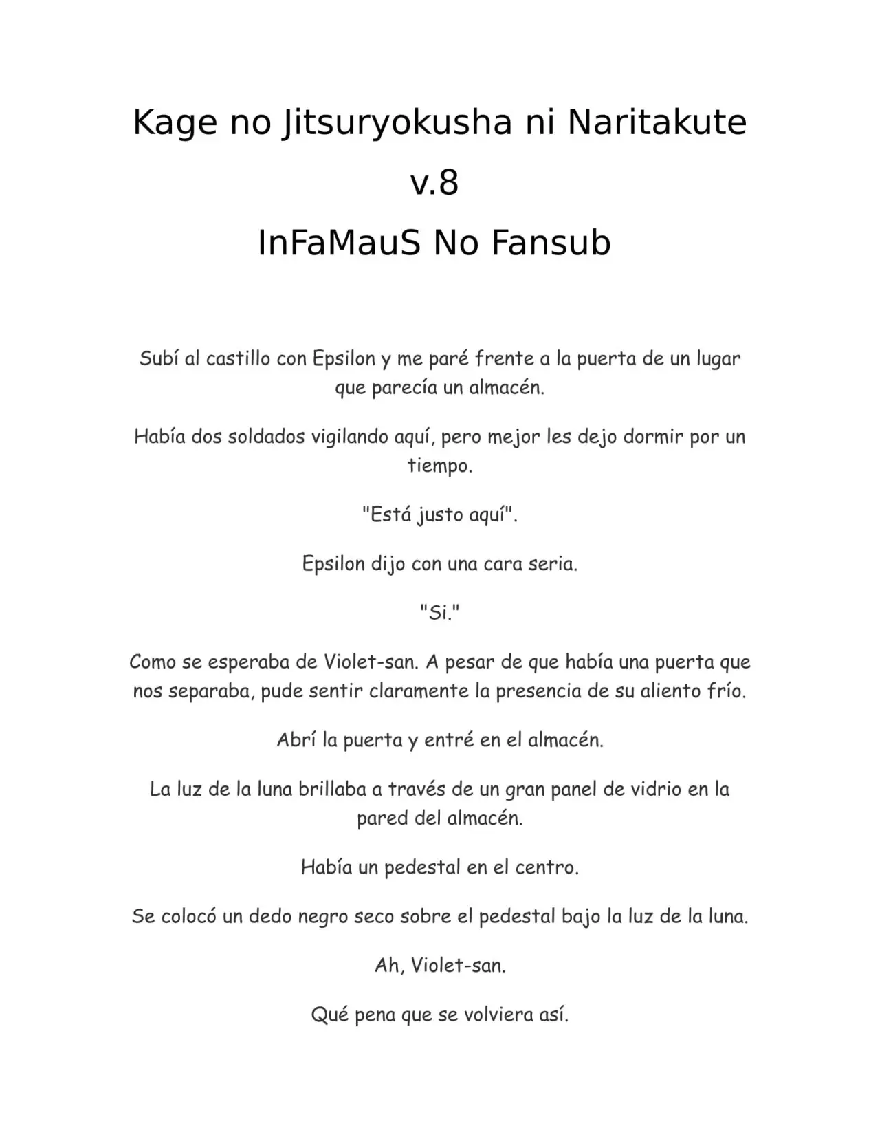 Kage no Jitsuryokusha ni Naritakute (Novela) - Capítulo 184 - Página 1 - LectorTMOo