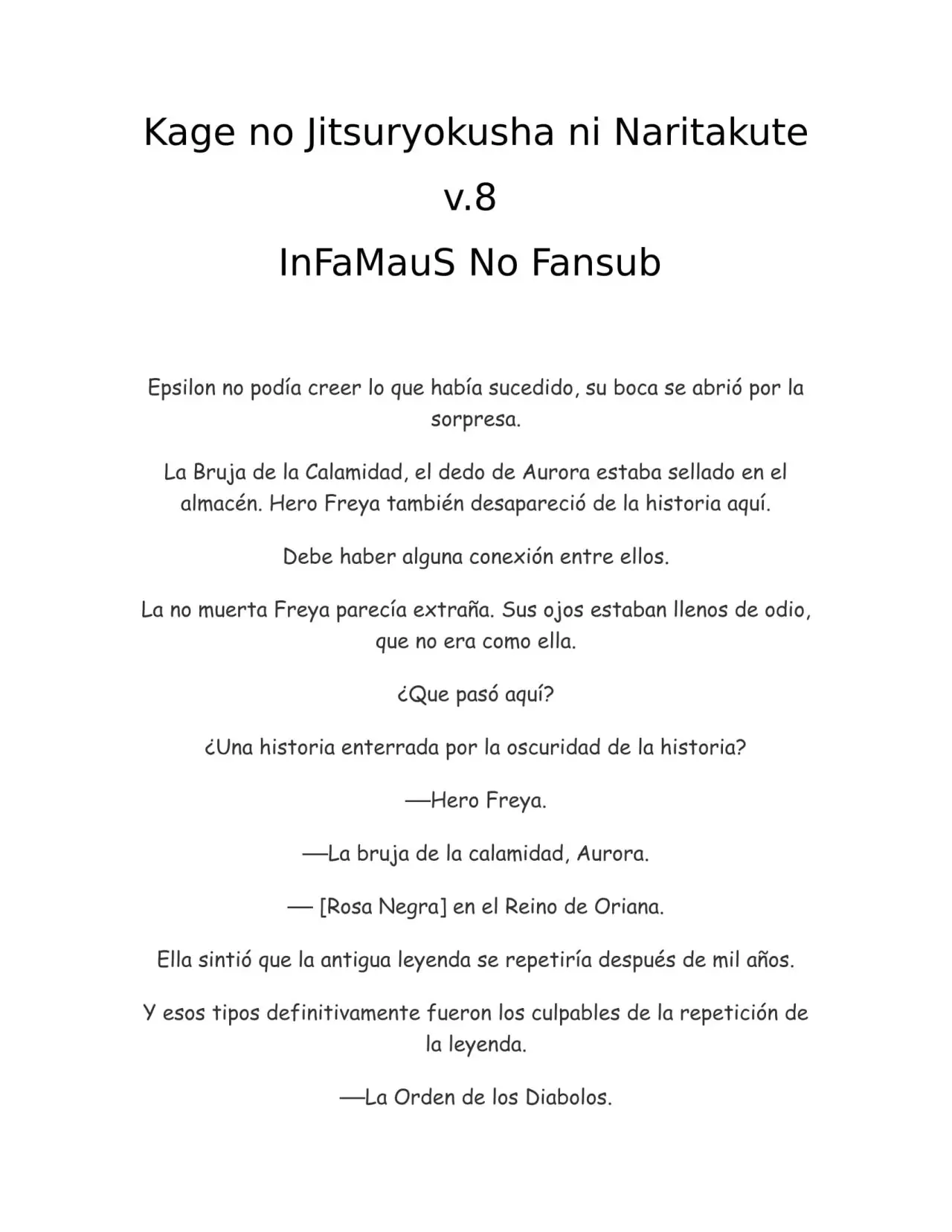 Kage no Jitsuryokusha ni Naritakute (Novela) - Capítulo 185 - Página 1 - LectorTMOo